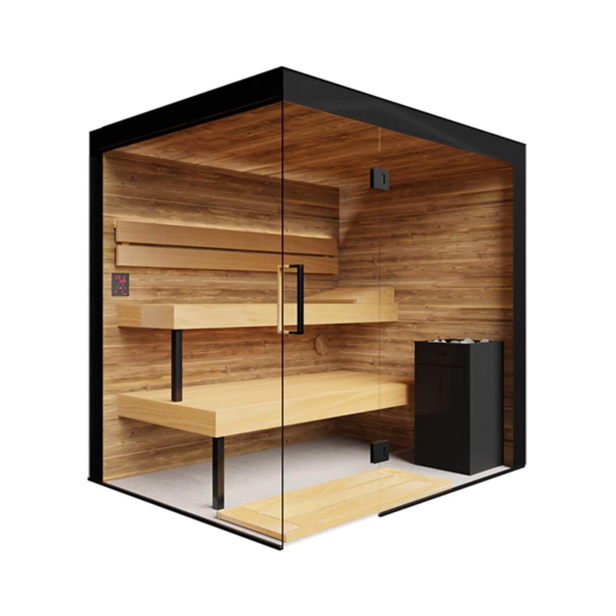 ThermaSol ThermaSol Lumaria Person Indoor Glass Sauna Cabin - Traditional Sauna