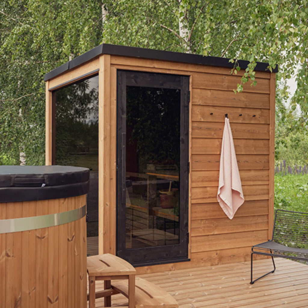 ThermaSol ThermaSol Nordic Dawn 4-Person Fully-Assembled Outdoor Sauna Cabin - Traditional Sauna
