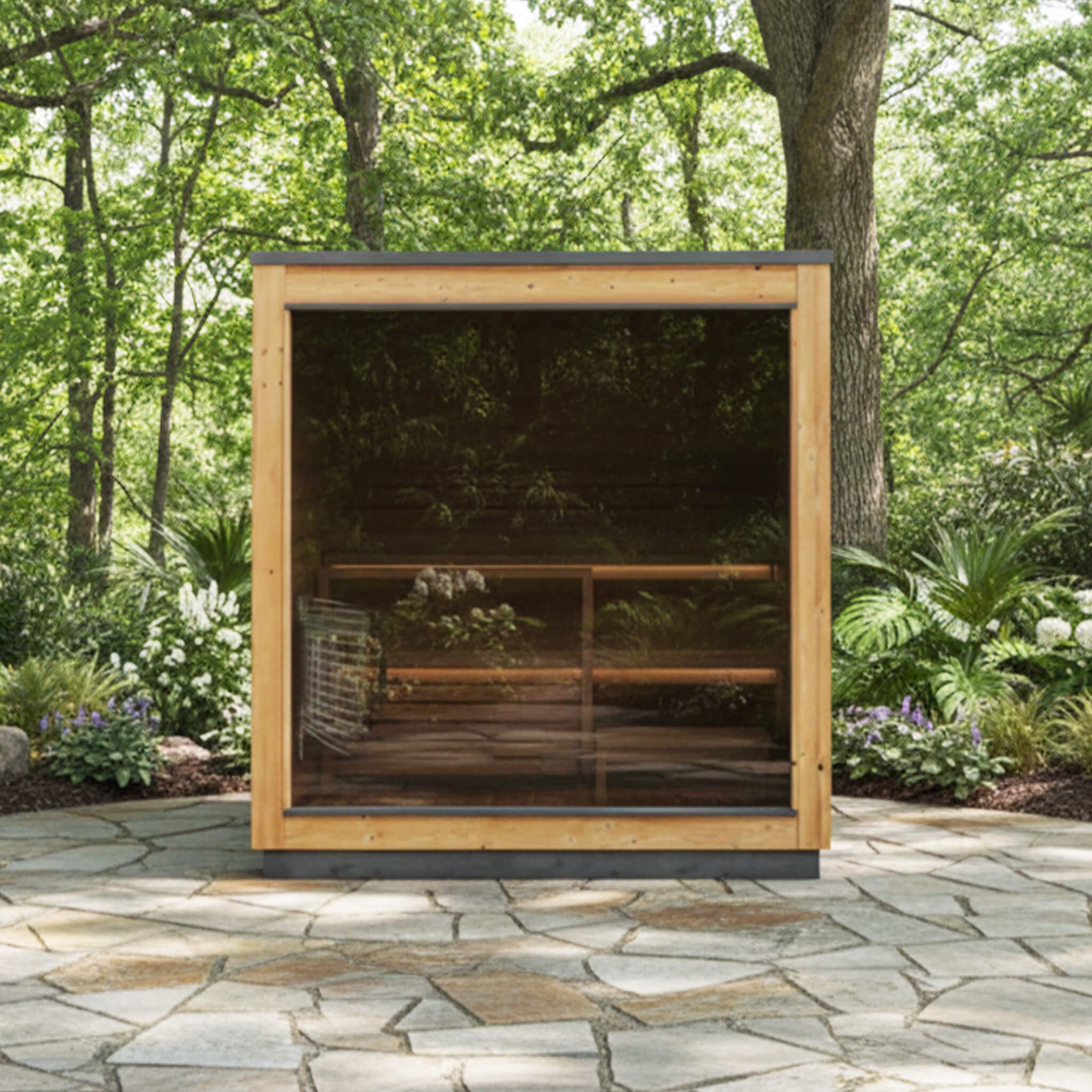 ThermaSol ThermaSol Nordic Dawn 4-Person Fully-Assembled Outdoor Sauna Cabin - Traditional Sauna