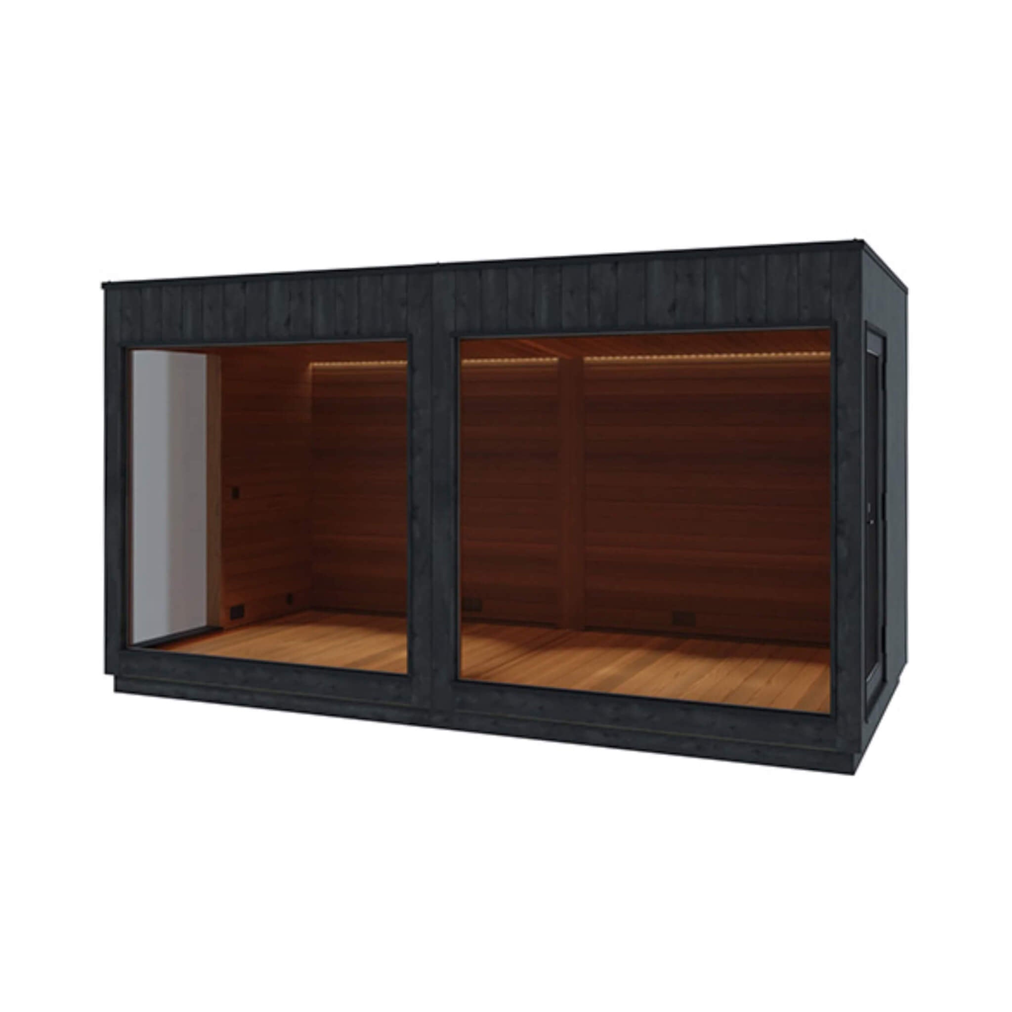 ThermaSol ThermaSol Nordic Misty XL 2-Entrance Outdoor Sauna Lounge - Lounge