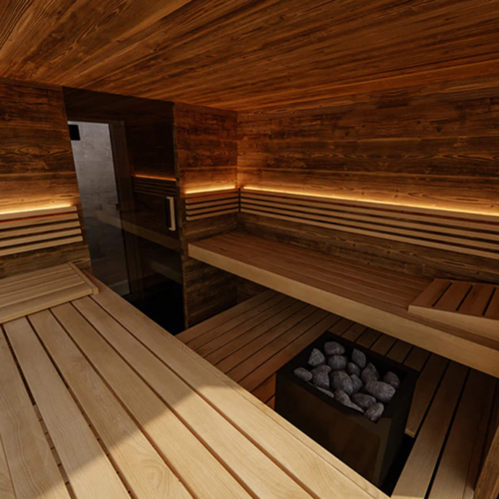 ThermaSol ThermaSol Ombra Fully-Assembled 5-Person Outdoor Sauna Cabin - Traditional Sauna