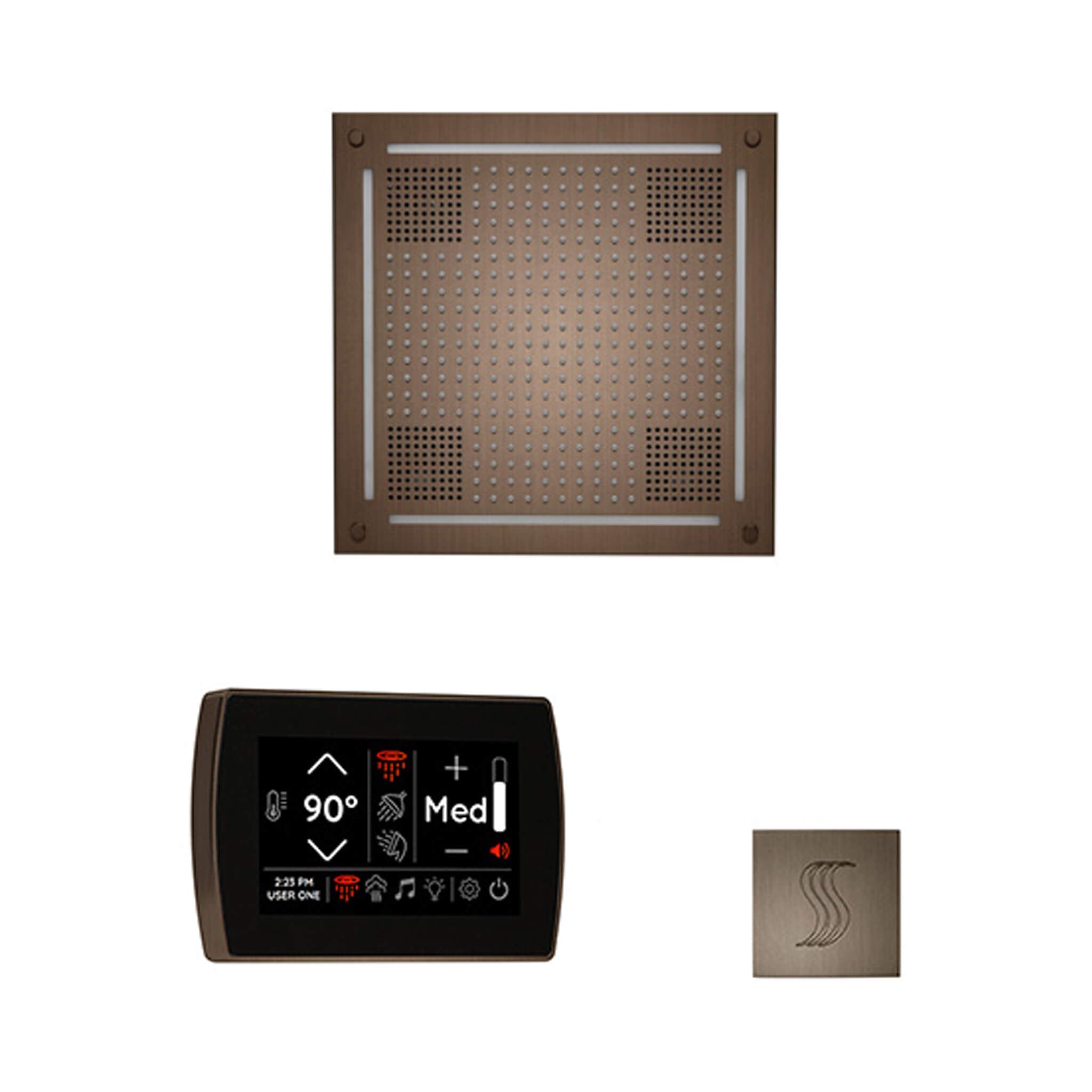 ThermaSol ThermaSol SignaTouch 5 Control Package With HydroVive Rainhead - Steam Showers