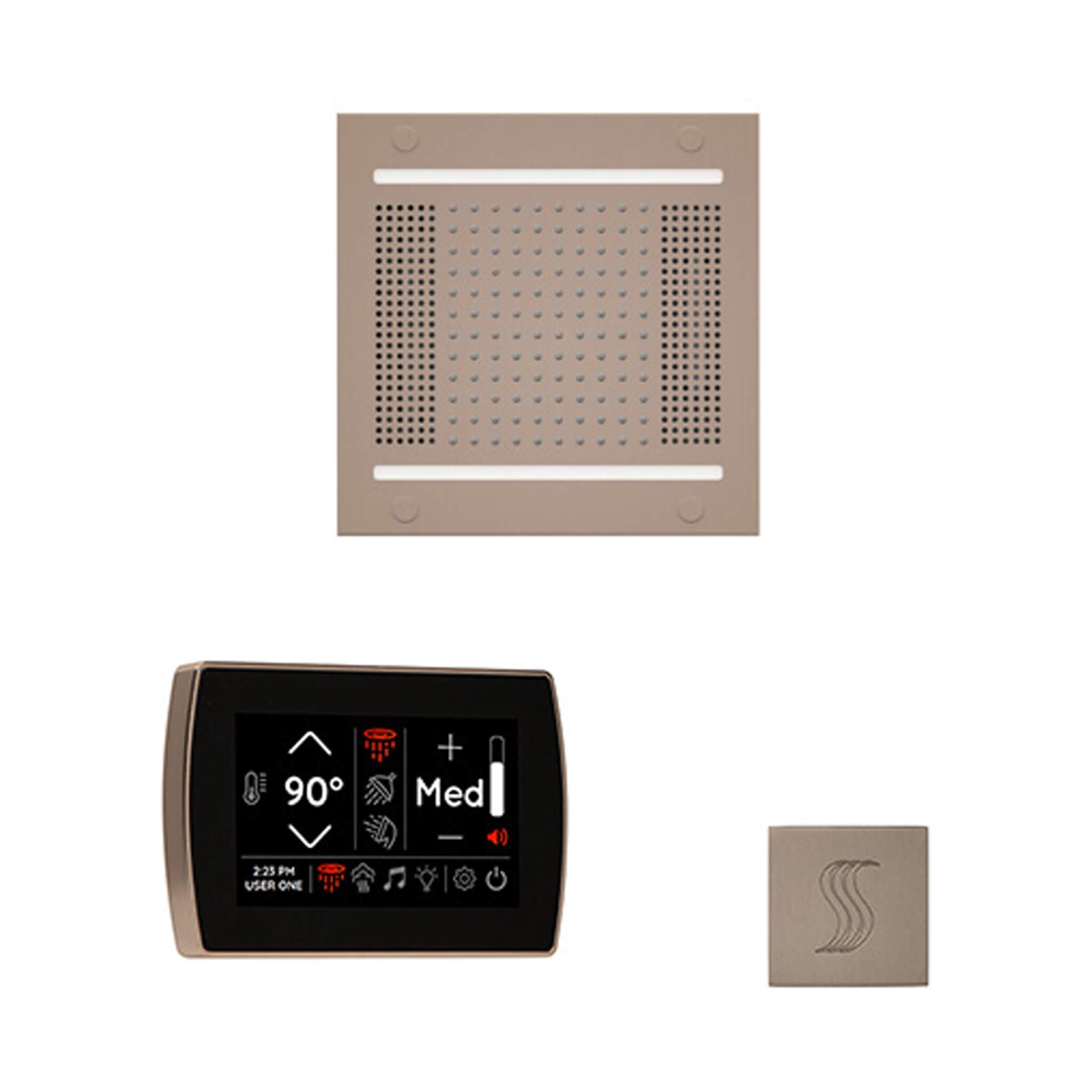 ThermaSol ThermaSol SignaTouch 5 Control Package With HydroVive Rainhead - Steam Showers