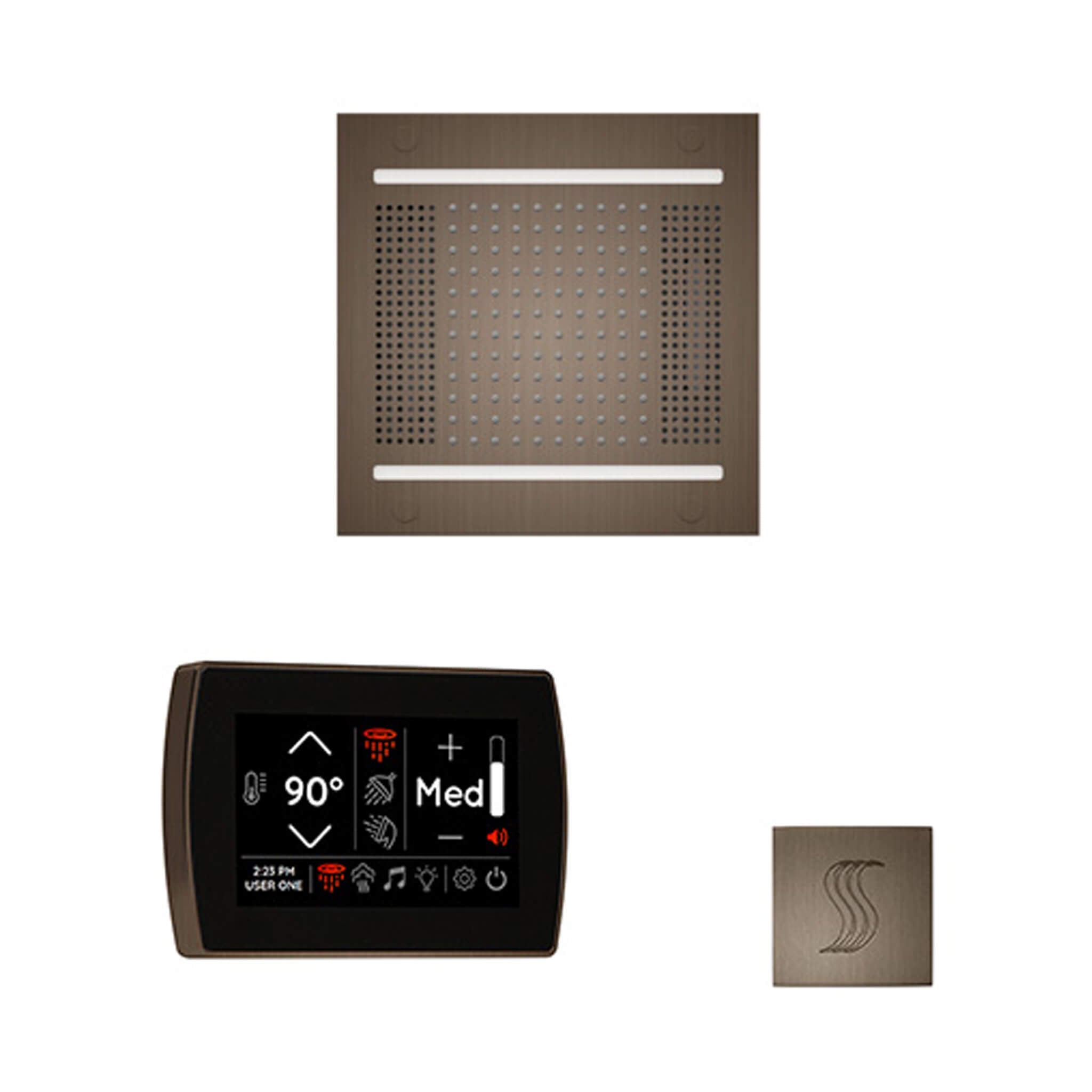 ThermaSol ThermaSol SignaTouch 5 Control Package With HydroVive Rainhead - Steam Showers