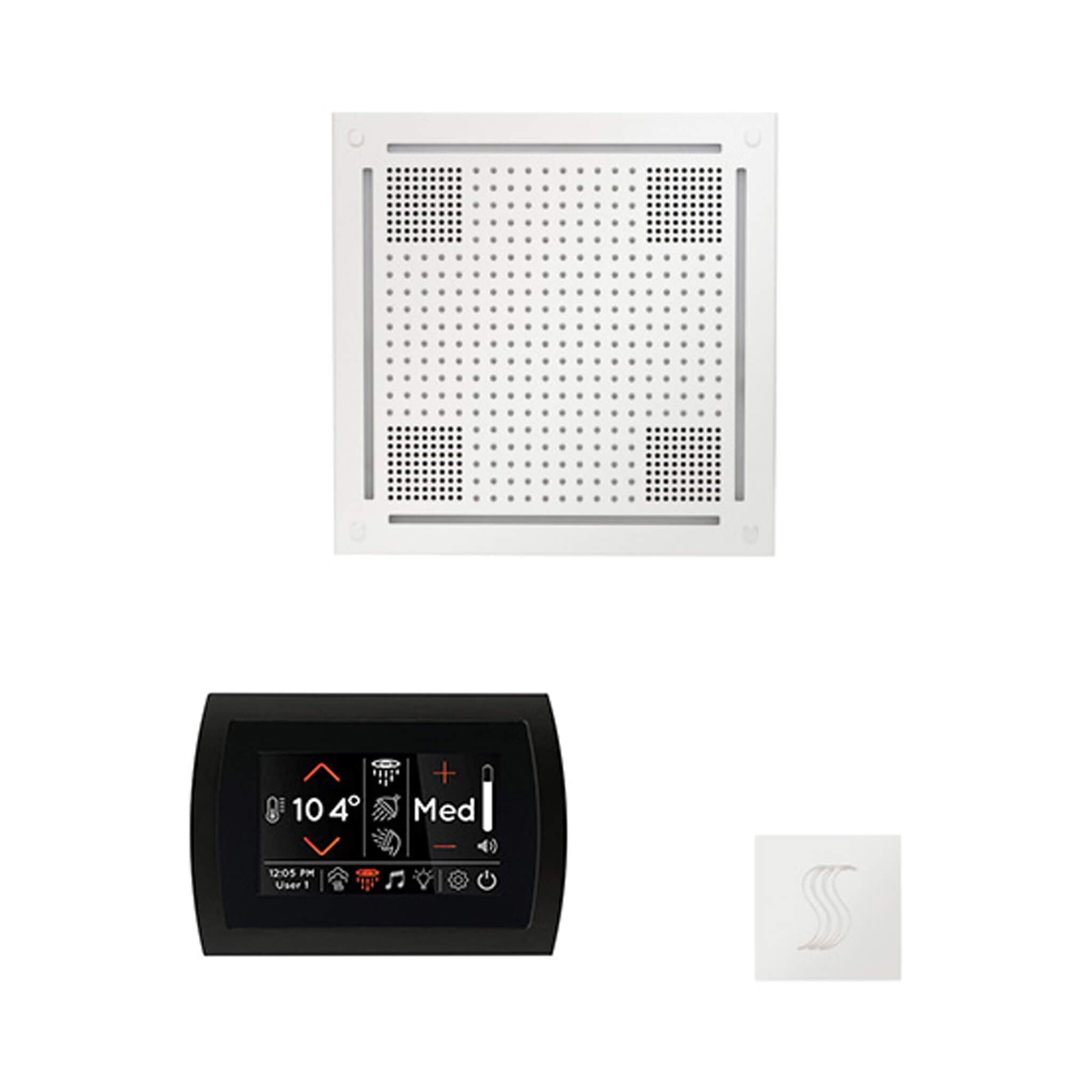 ThermaSol ThermaSol SignaTouch 5 Control Package With HydroVive Rainhead - Steam Showers