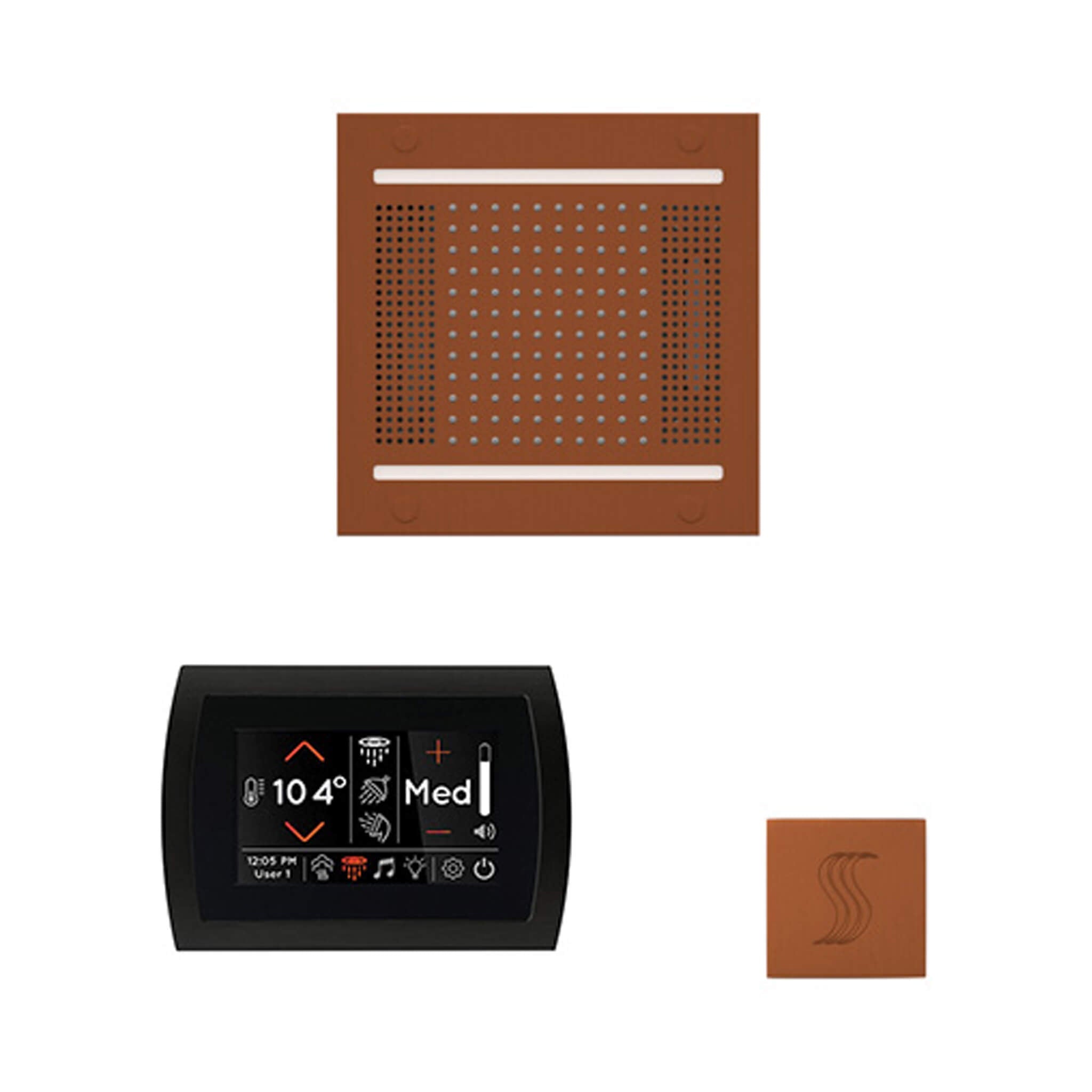 ThermaSol ThermaSol SignaTouch 5 Control Package With HydroVive Rainhead - Steam Showers