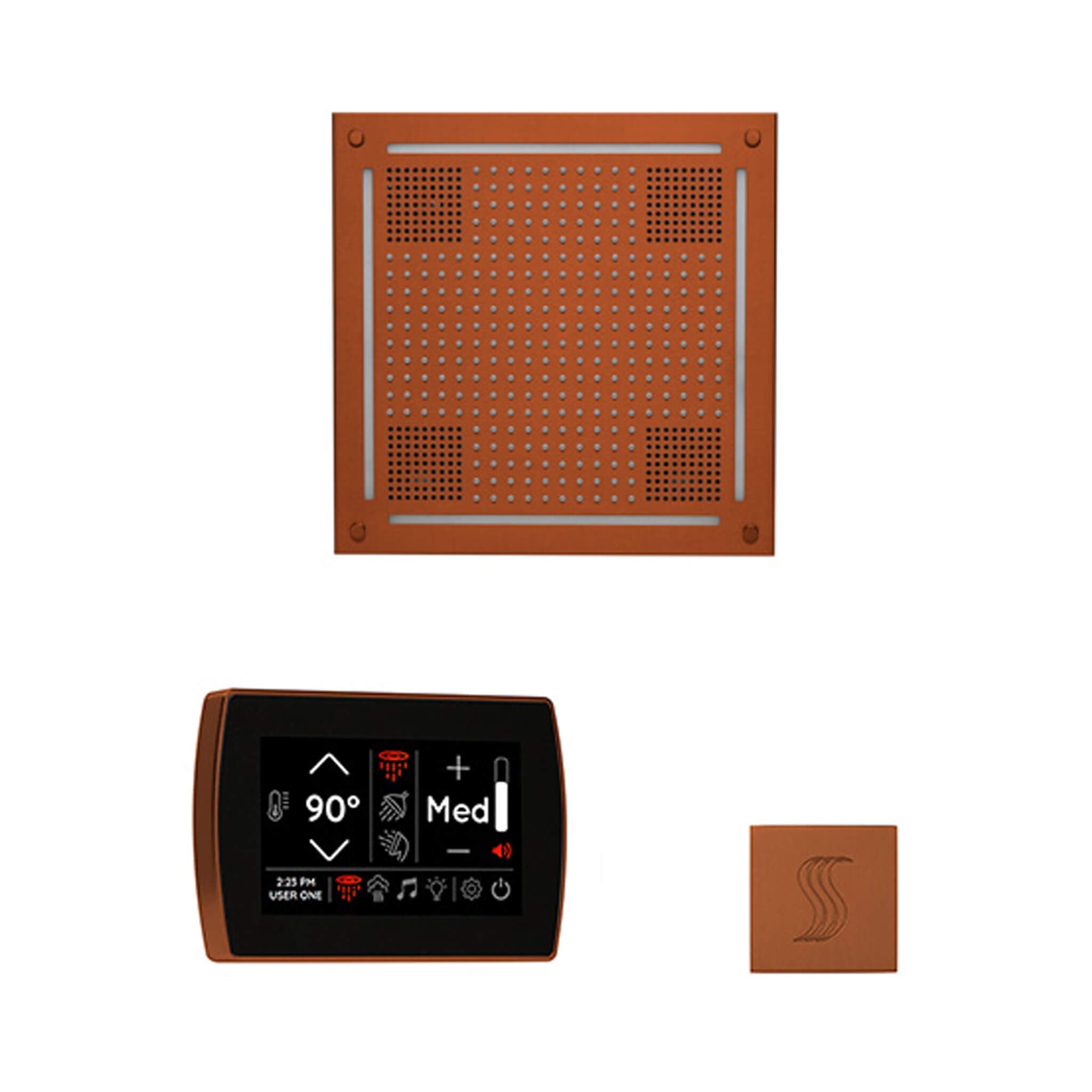 ThermaSol ThermaSol SignaTouch 5 Control Package With HydroVive Rainhead - Steam Showers