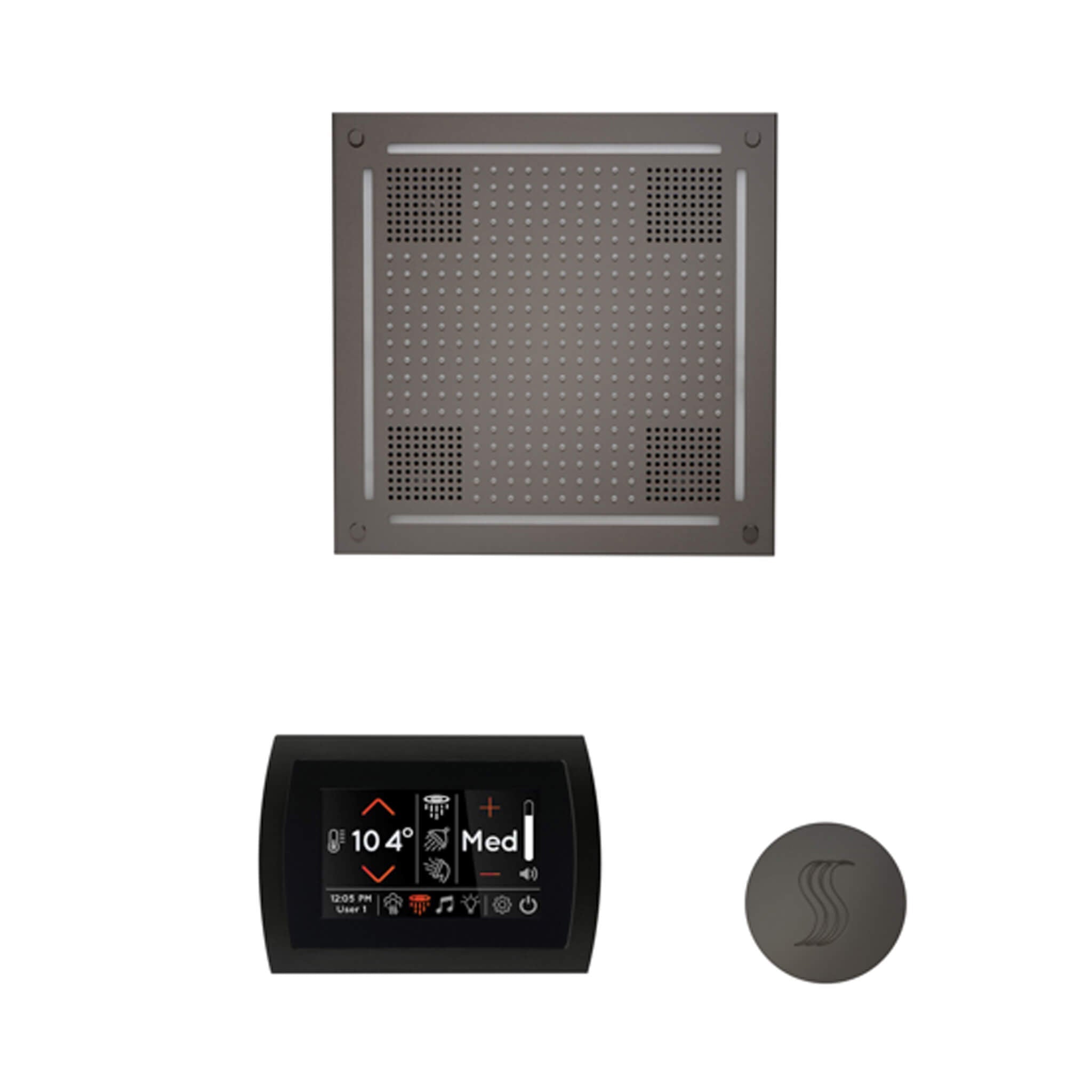 ThermaSol ThermaSol SignaTouch 5 Control Package With HydroVive Rainhead - Steam Showers