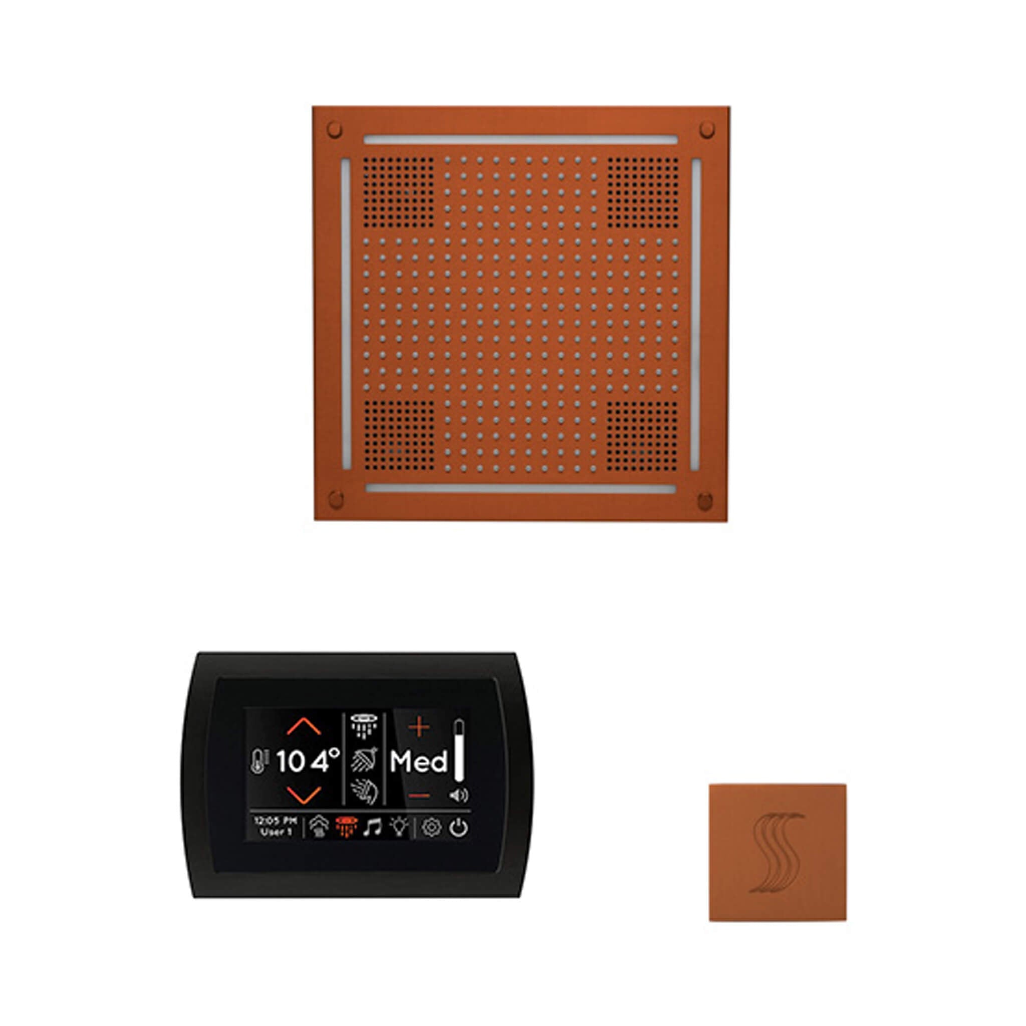 ThermaSol ThermaSol SignaTouch 5 Control Package With HydroVive Rainhead - Steam Showers
