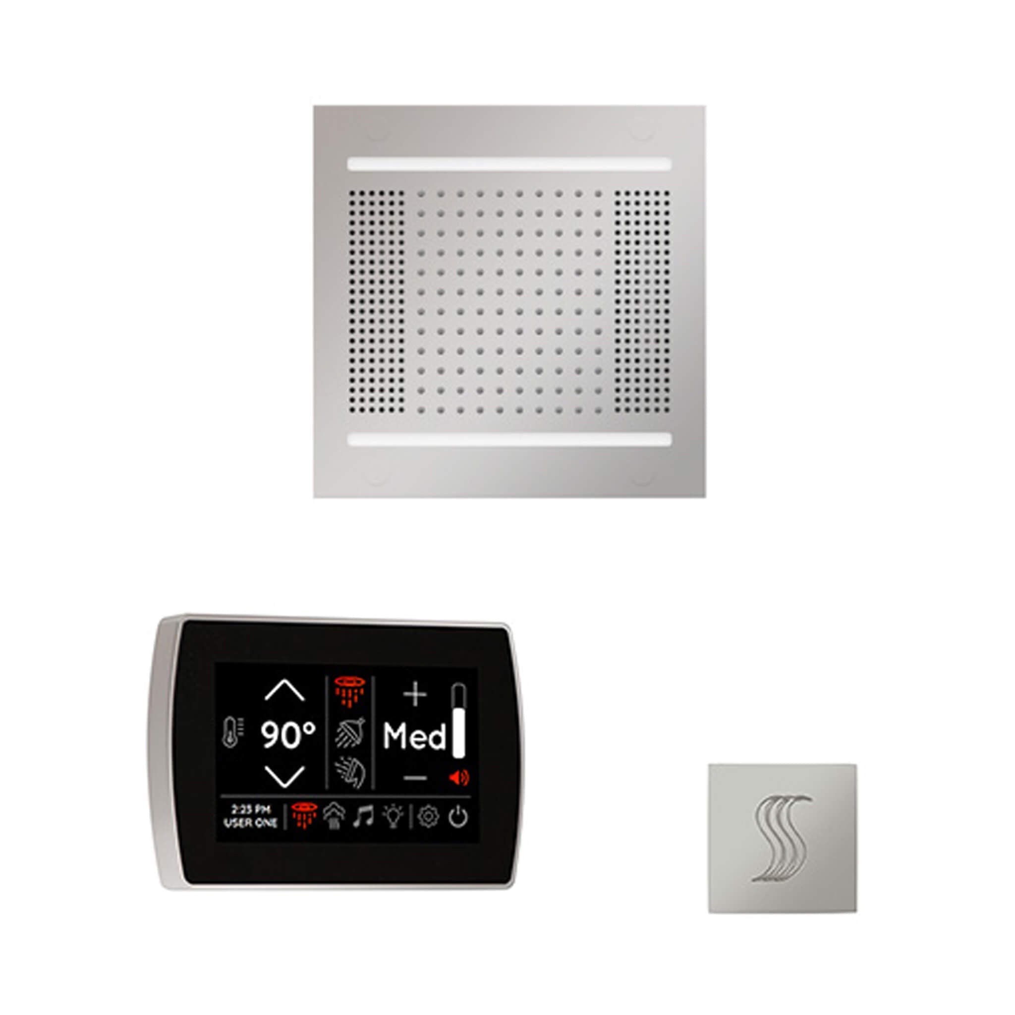 ThermaSol ThermaSol SignaTouch 5 Control Package With HydroVive Rainhead - Steam Showers
