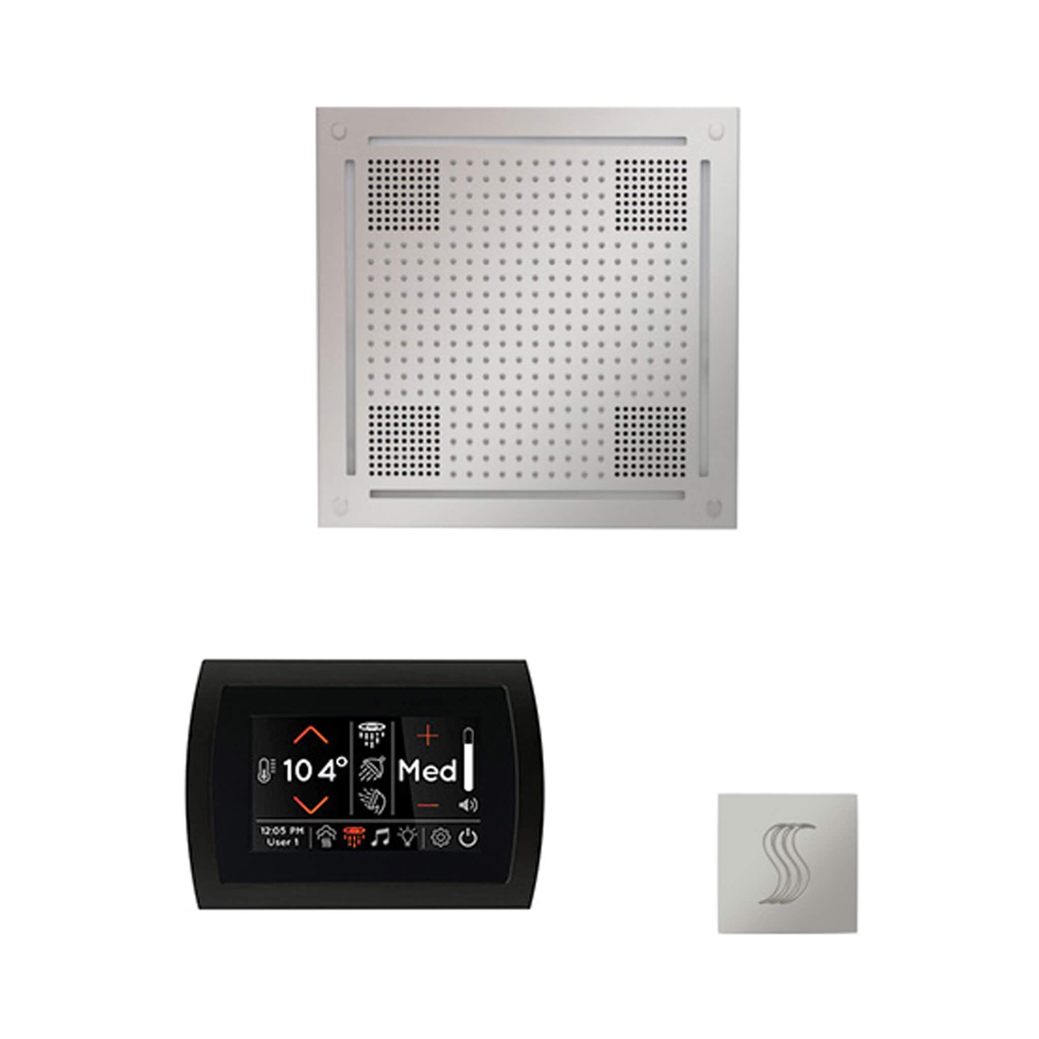 ThermaSol ThermaSol SignaTouch 5 Control Package With HydroVive Rainhead - Steam Showers
