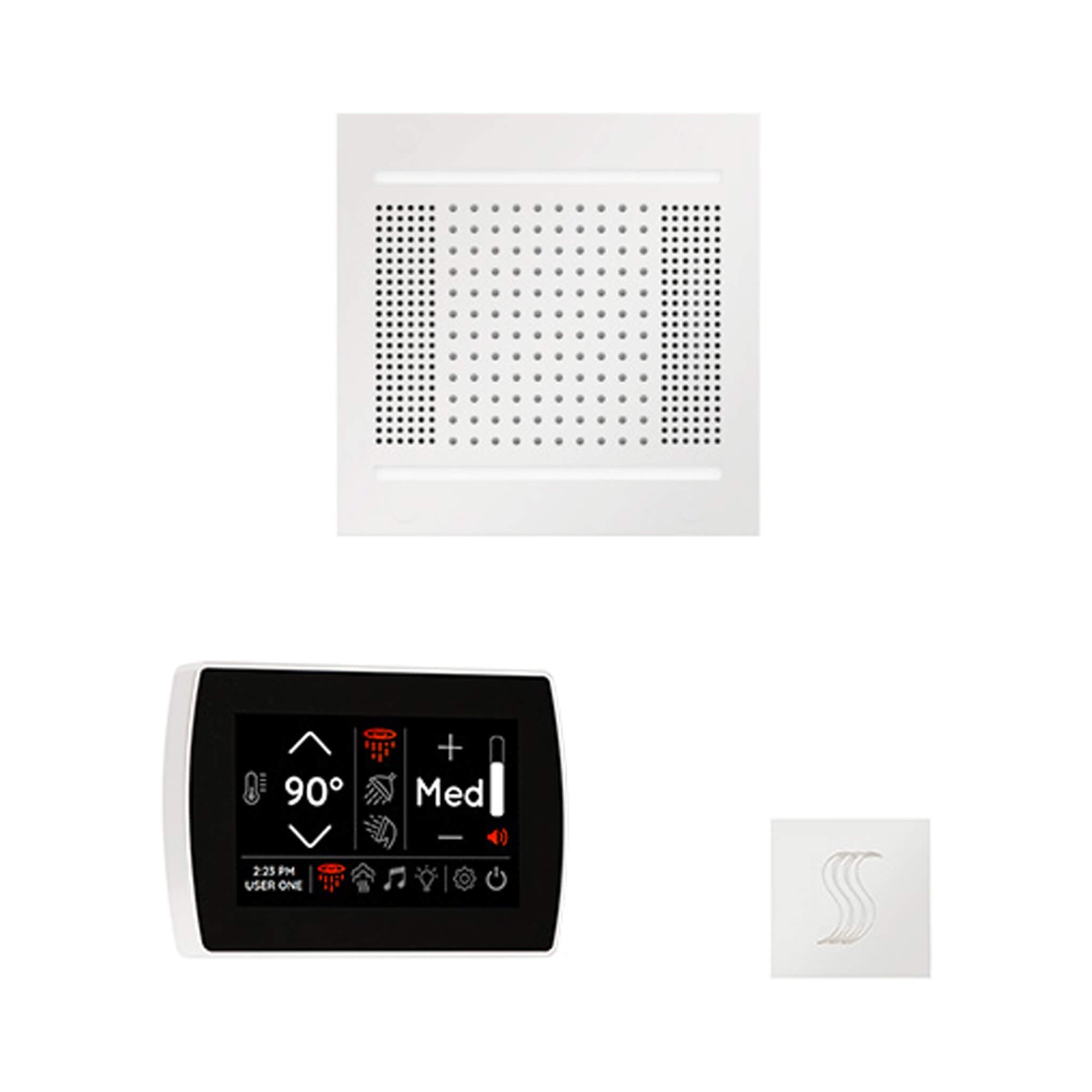 ThermaSol ThermaSol SignaTouch 5 Control Package With HydroVive Rainhead - Steam Showers