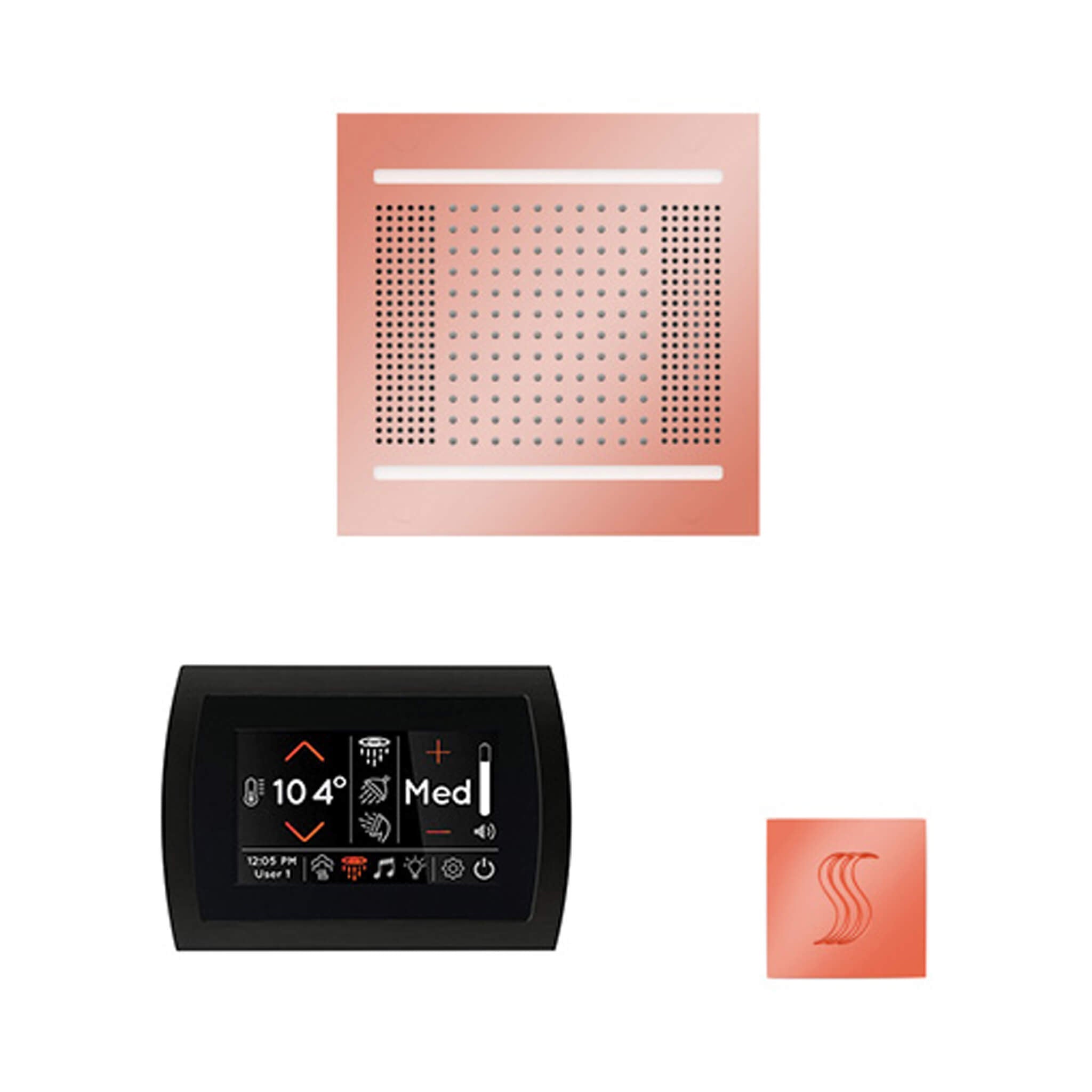 ThermaSol ThermaSol SignaTouch 5 Control Package With HydroVive Rainhead - Steam Showers