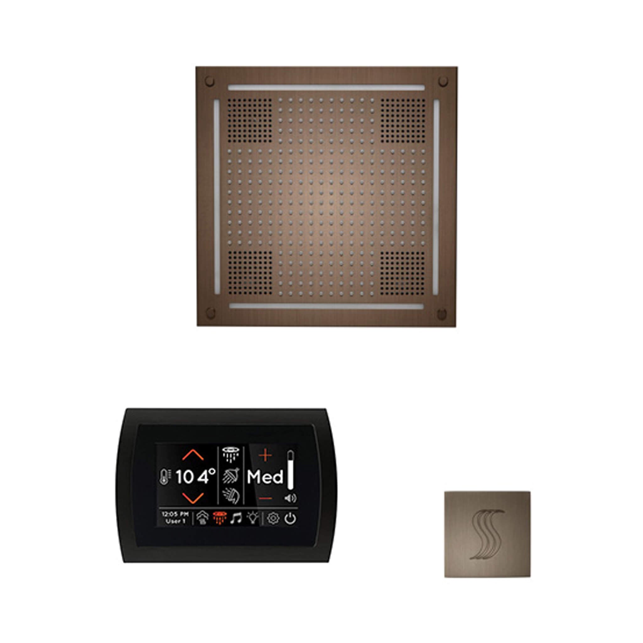 ThermaSol ThermaSol SignaTouch 5 Control Package With HydroVive Rainhead - Steam Showers
