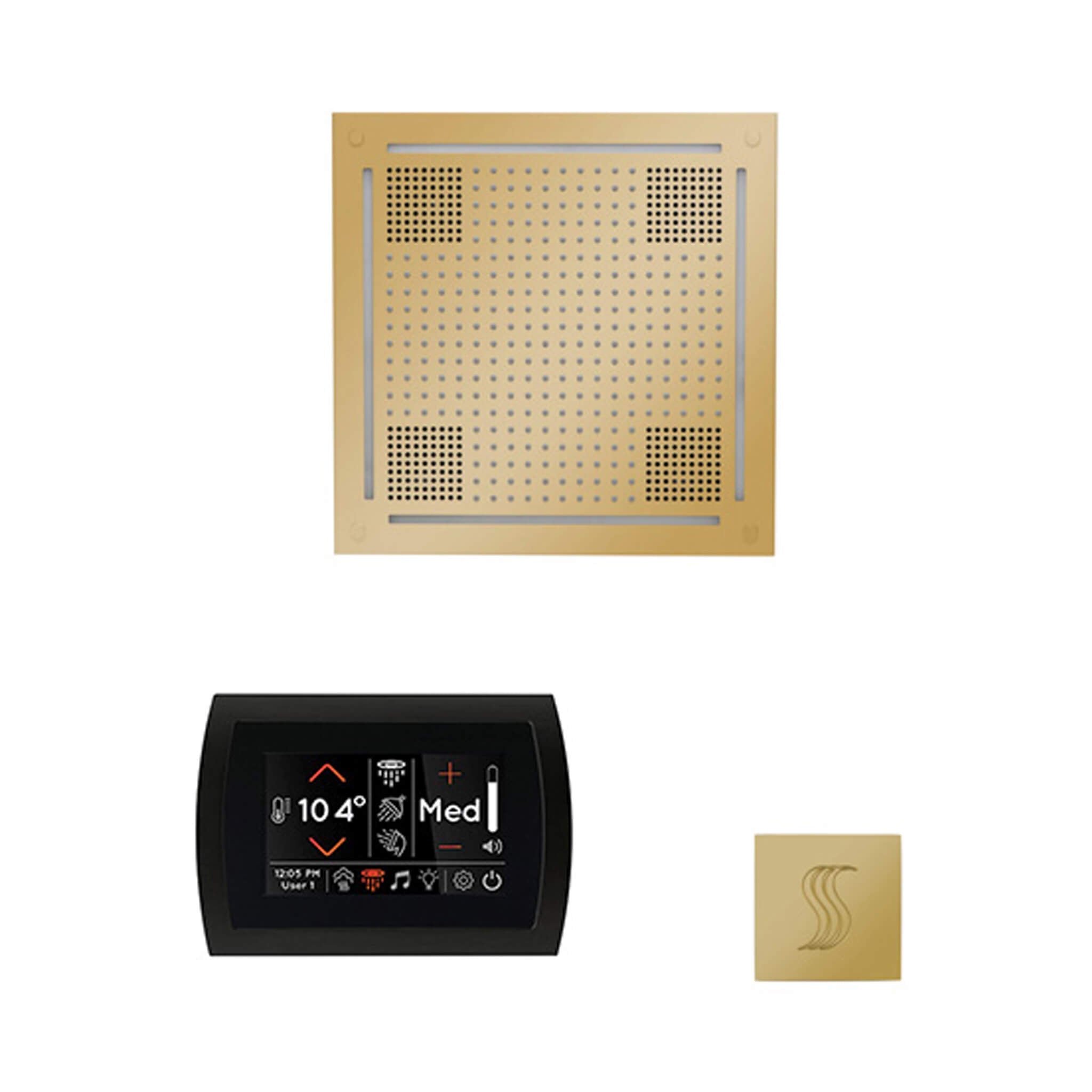 ThermaSol ThermaSol SignaTouch 5 Control Package With HydroVive Rainhead - Steam Showers