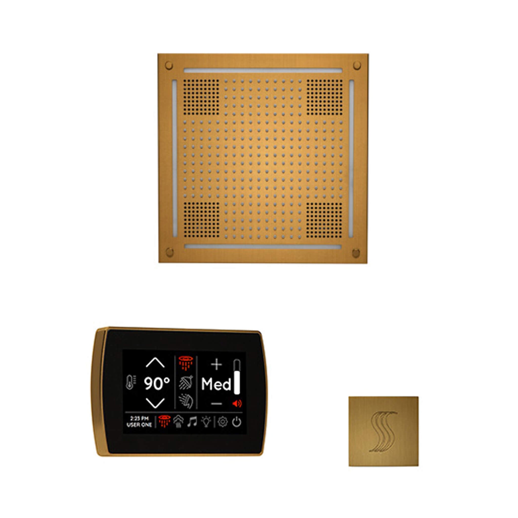 ThermaSol ThermaSol SignaTouch 5 Control Package With HydroVive Rainhead - Steam Showers