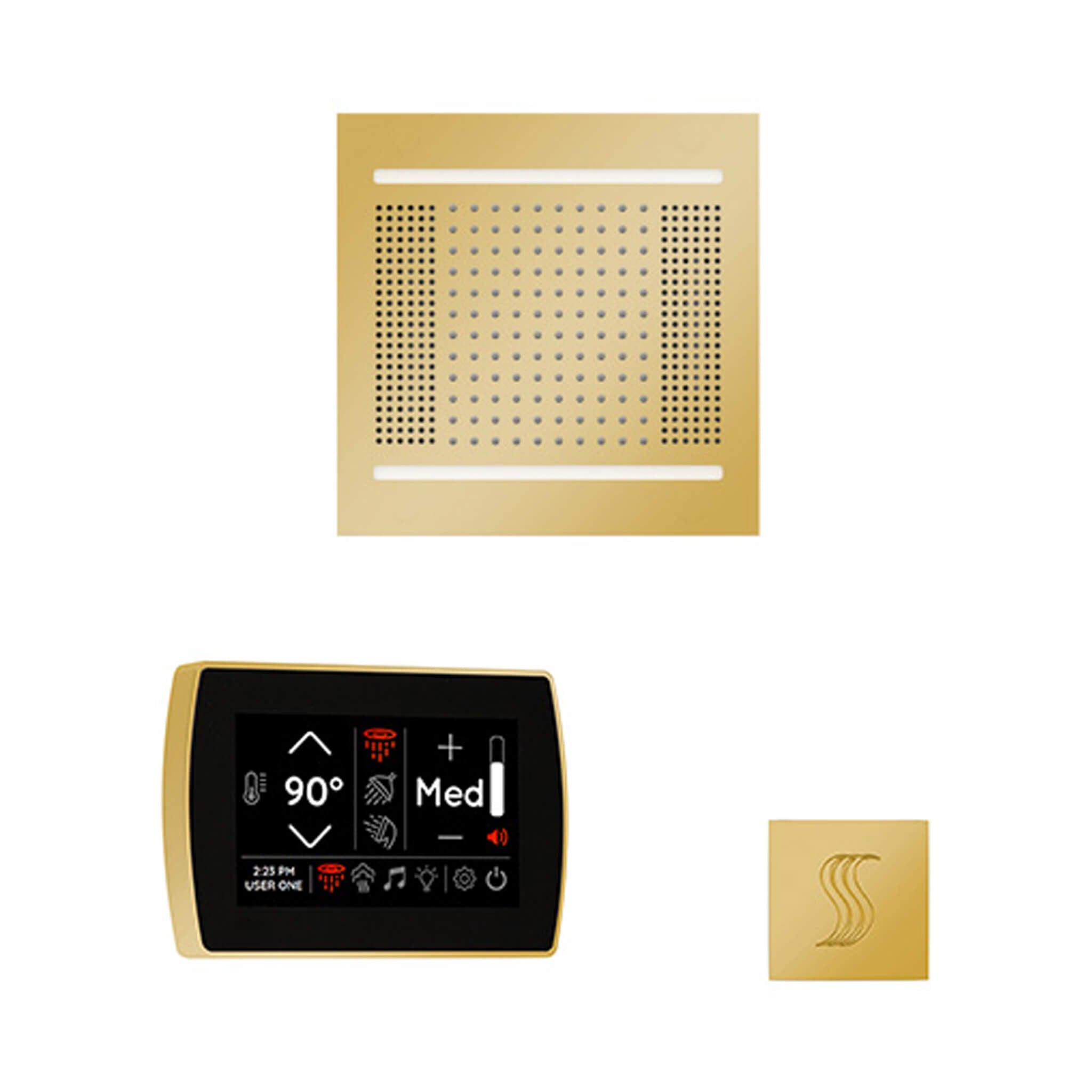 ThermaSol ThermaSol SignaTouch 5 Control Package With HydroVive Rainhead - Steam Showers