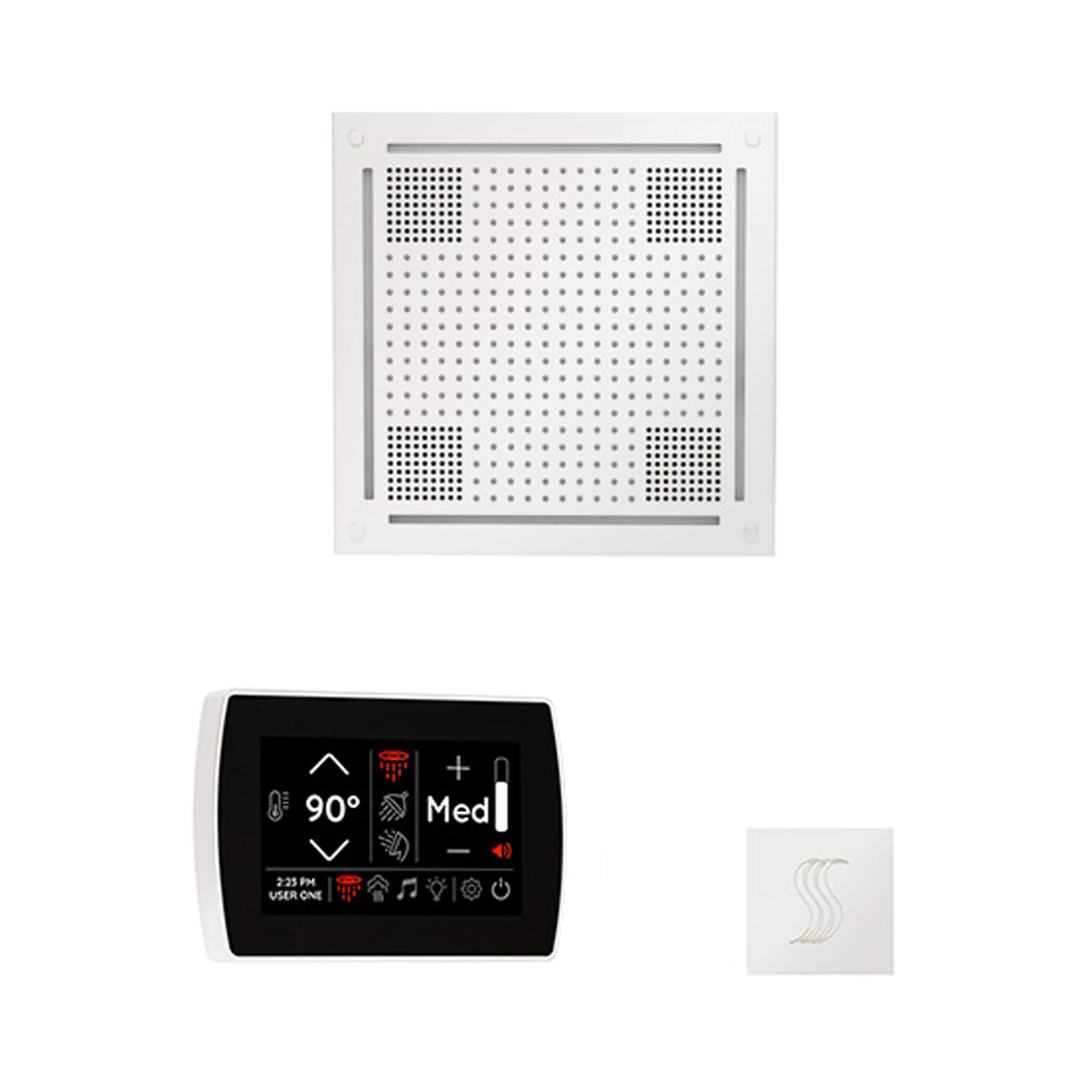 ThermaSol ThermaSol SignaTouch 5 Control Package With HydroVive Rainhead - Steam Showers