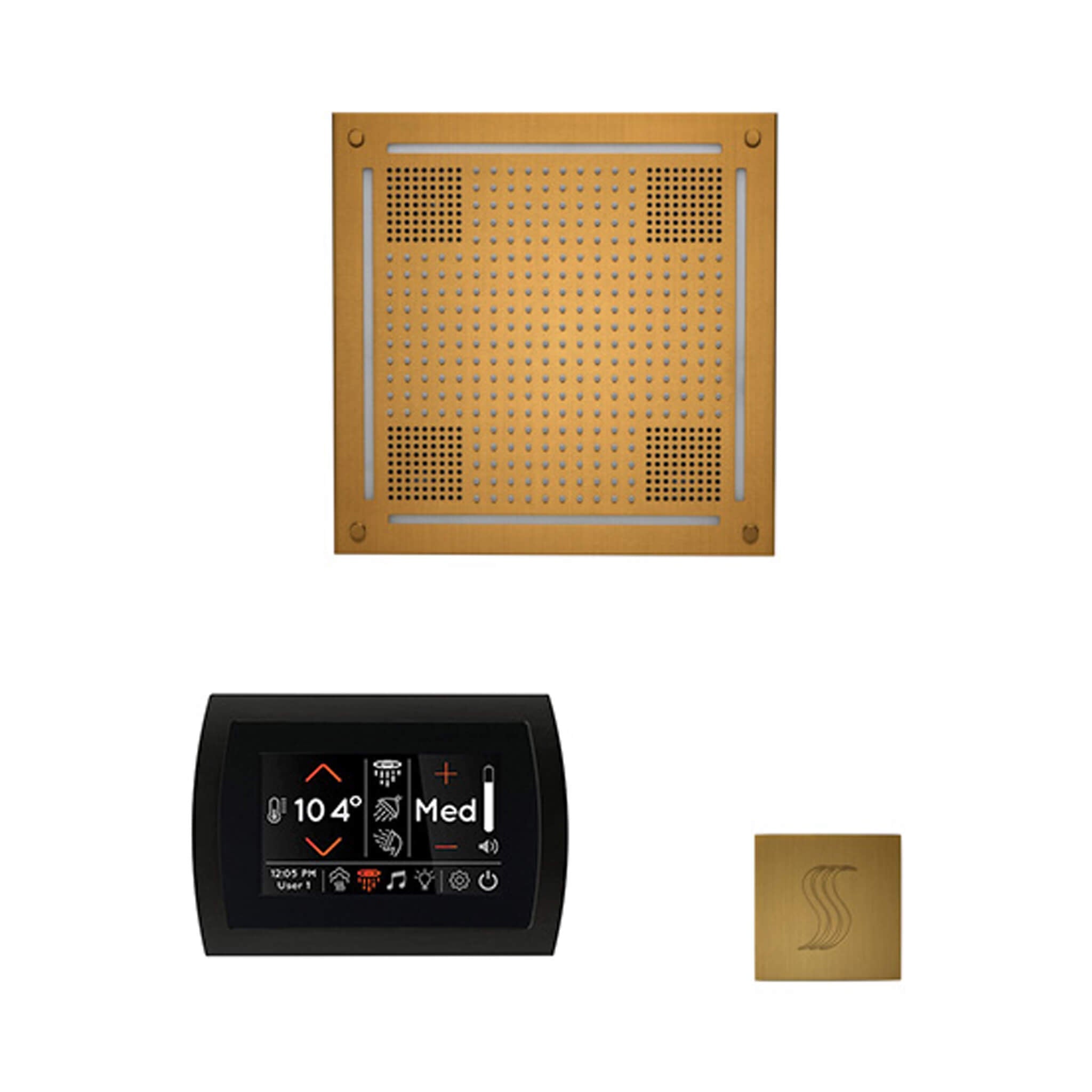 ThermaSol ThermaSol SignaTouch 5 Control Package With HydroVive Rainhead - Steam Showers