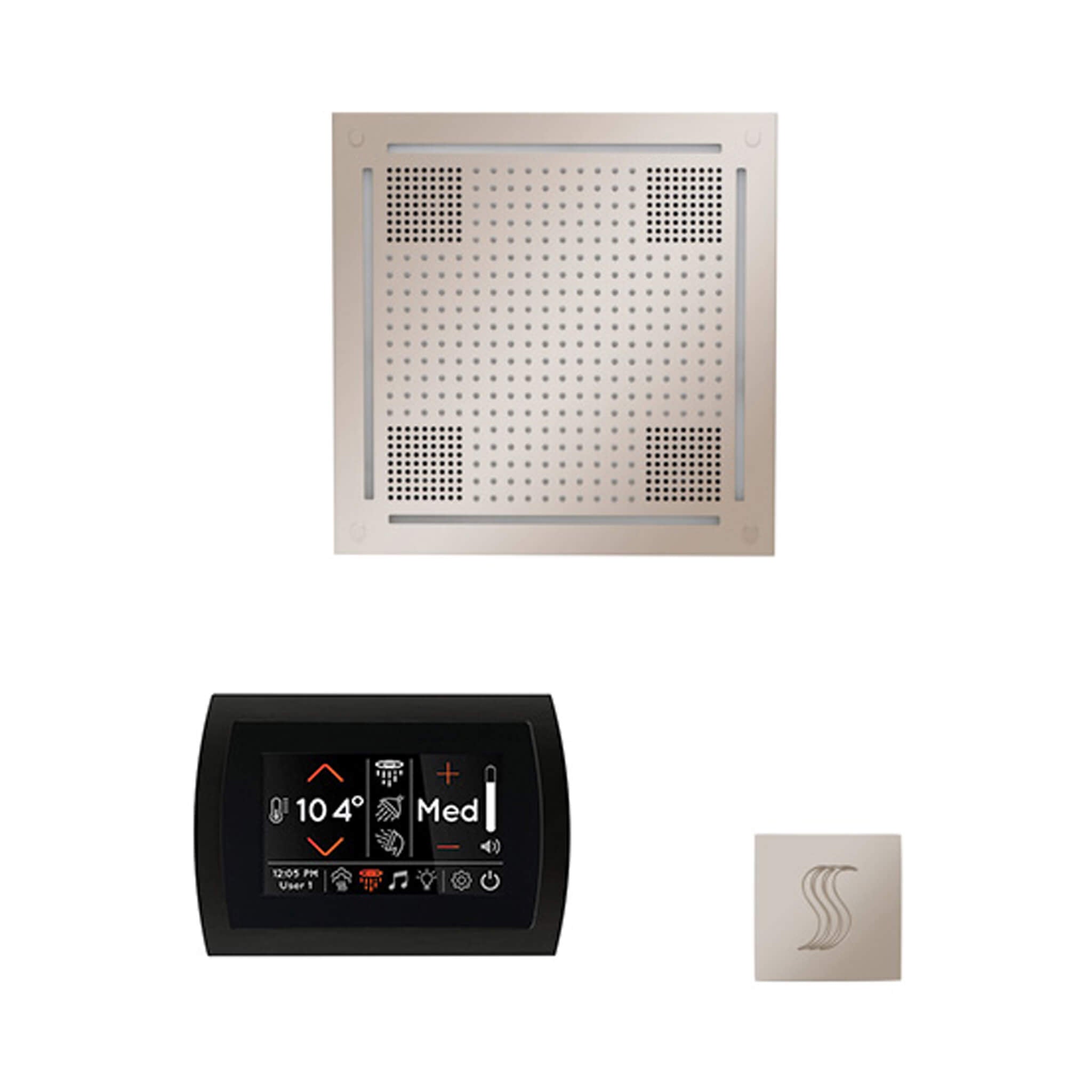 ThermaSol ThermaSol SignaTouch 5 Control Package With HydroVive Rainhead - Steam Showers