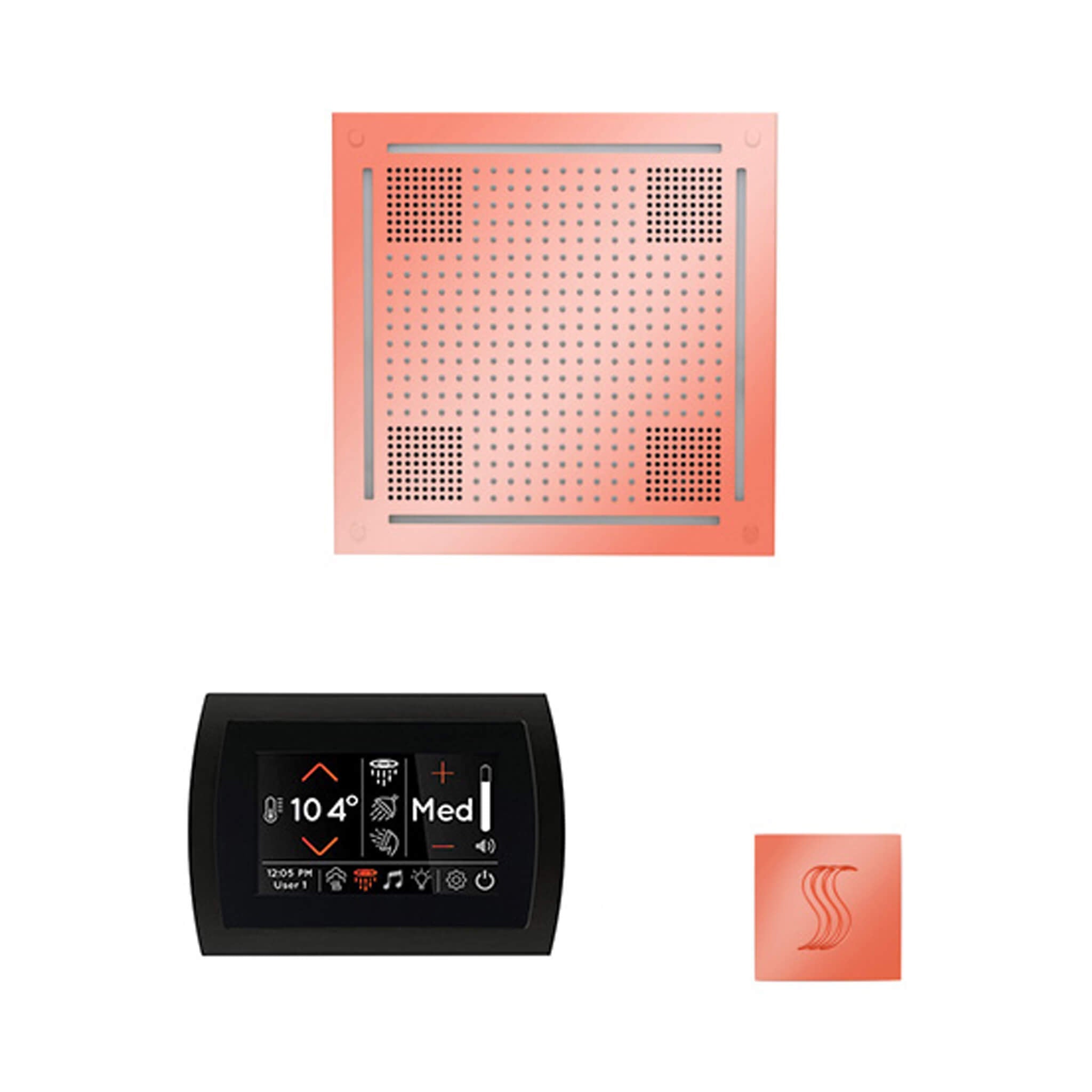 ThermaSol ThermaSol SignaTouch 5 Control Package With HydroVive Rainhead - Steam Showers