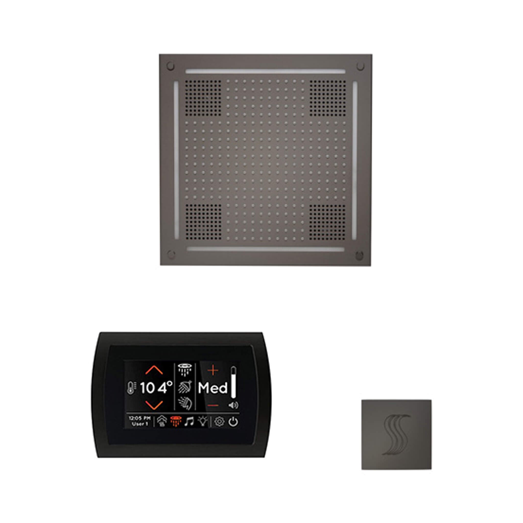 ThermaSol ThermaSol SignaTouch 5 Control Package With HydroVive Rainhead - Steam Showers