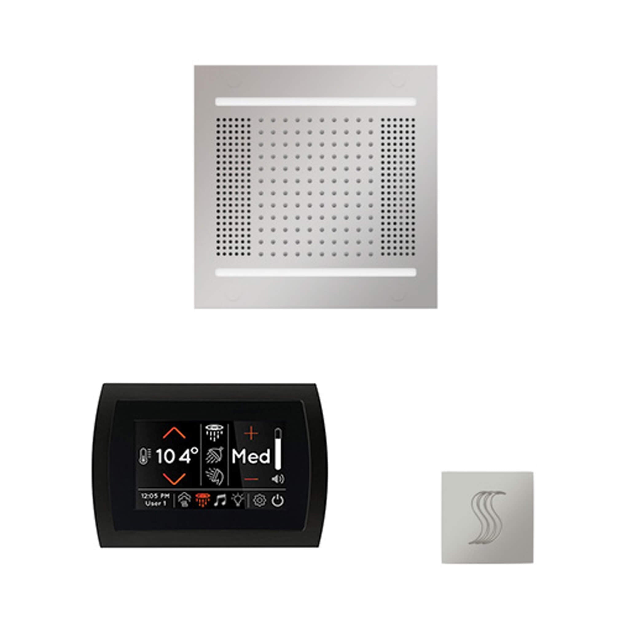 ThermaSol ThermaSol SignaTouch 5 Control Package With HydroVive Rainhead - Steam Showers