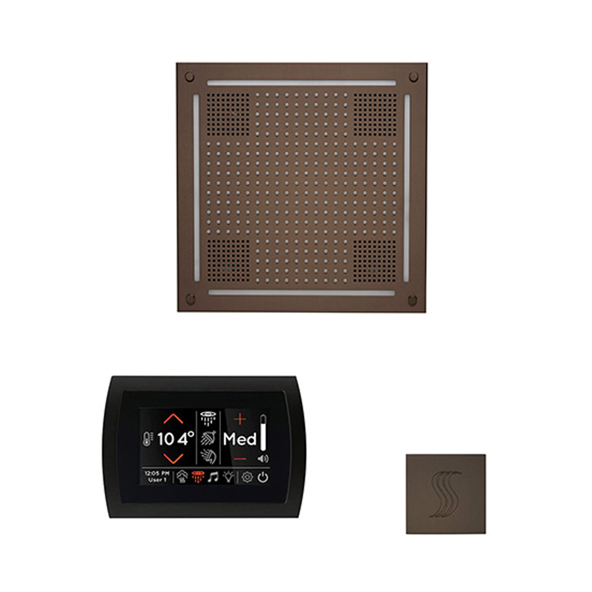 ThermaSol ThermaSol SignaTouch 5 Control Package With HydroVive Rainhead - Steam Showers