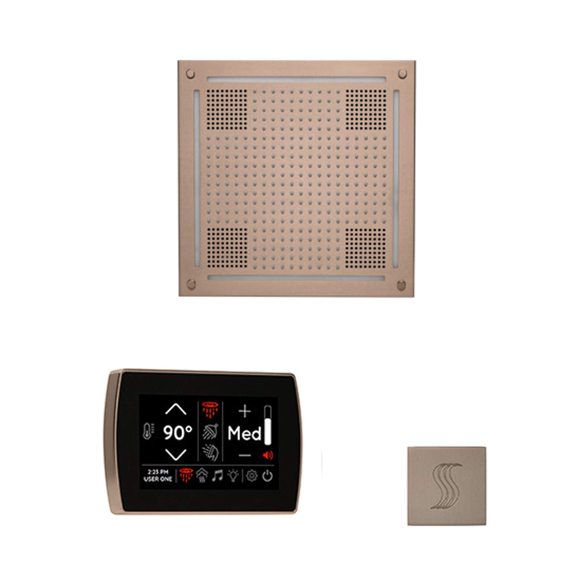 ThermaSol ThermaSol SignaTouch 5 Control Package With HydroVive Rainhead - Steam Showers