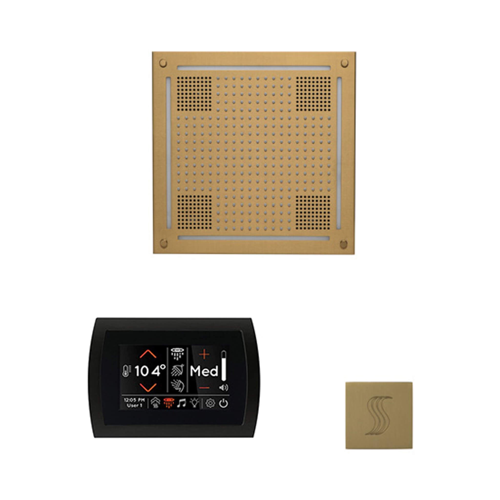ThermaSol ThermaSol SignaTouch 5 Control Package With HydroVive Rainhead - Steam Showers