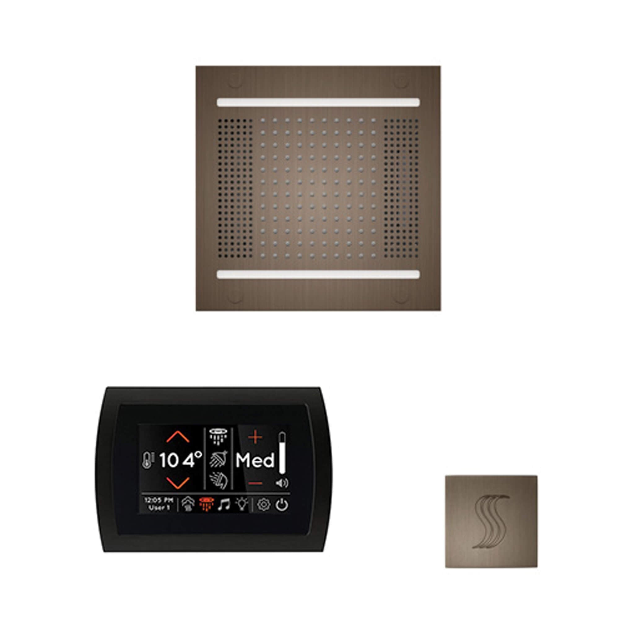 ThermaSol ThermaSol SignaTouch 5 Control Package With HydroVive Rainhead - Steam Showers