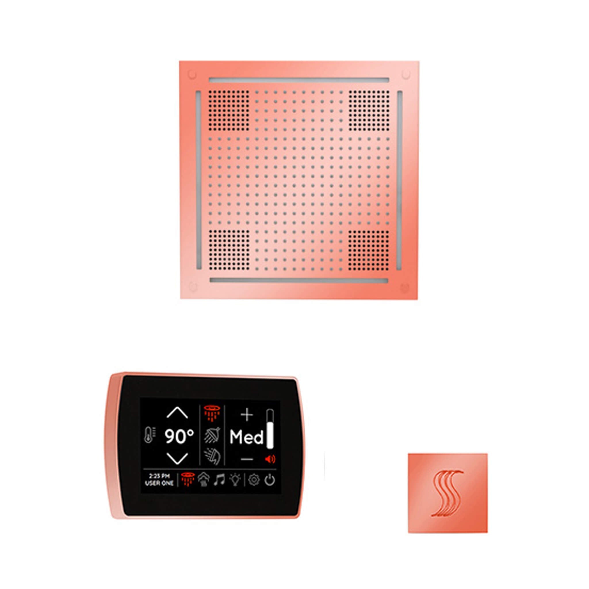 ThermaSol ThermaSol SignaTouch 5 Control Package With HydroVive Rainhead - Steam Showers