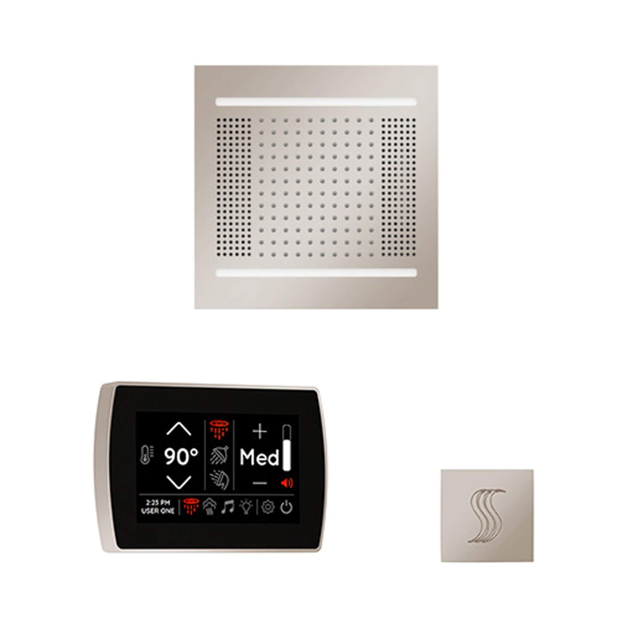 ThermaSol ThermaSol SignaTouch 5 Control Package With HydroVive Rainhead - Steam Showers