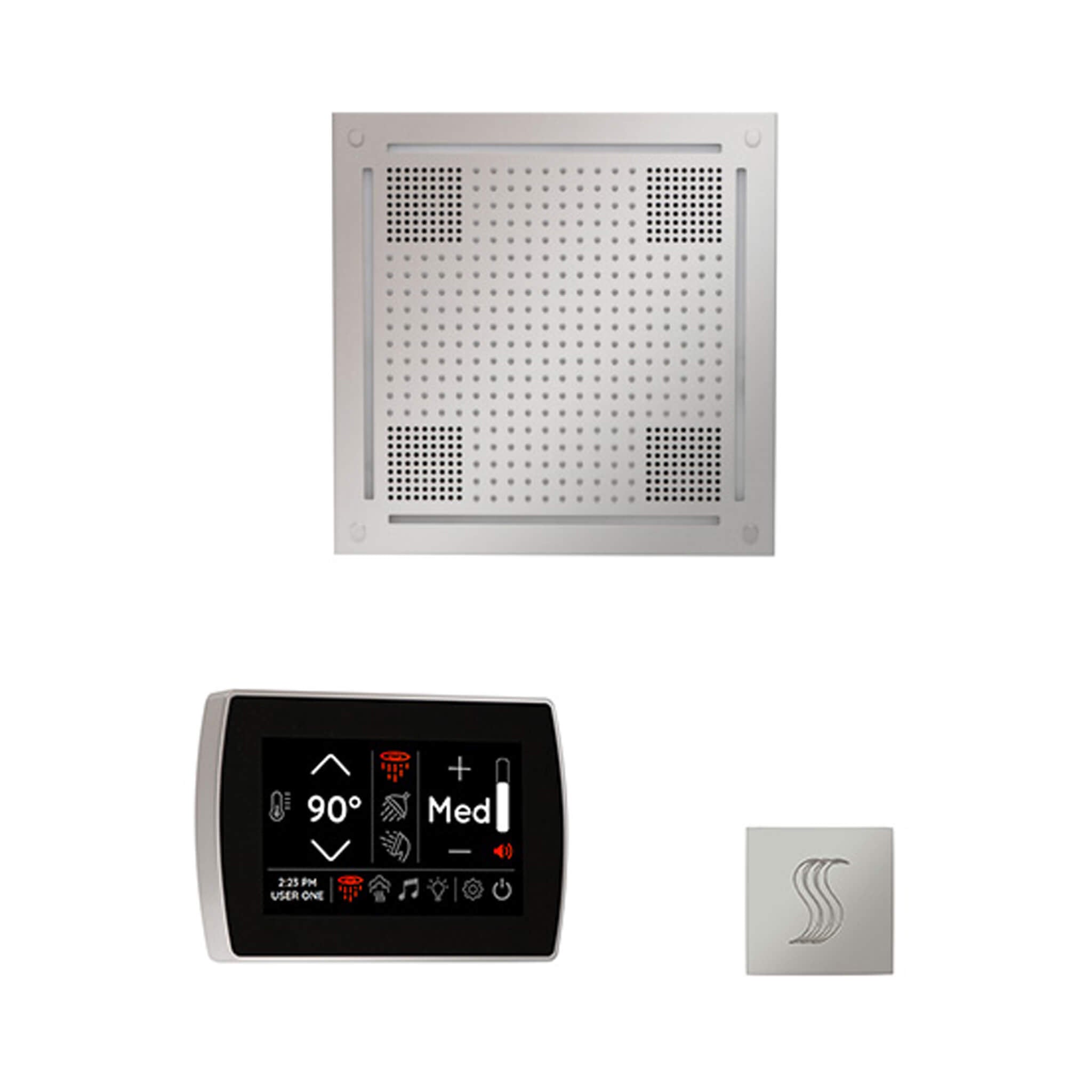 ThermaSol ThermaSol SignaTouch 5 Control Package With HydroVive Rainhead - Steam Showers