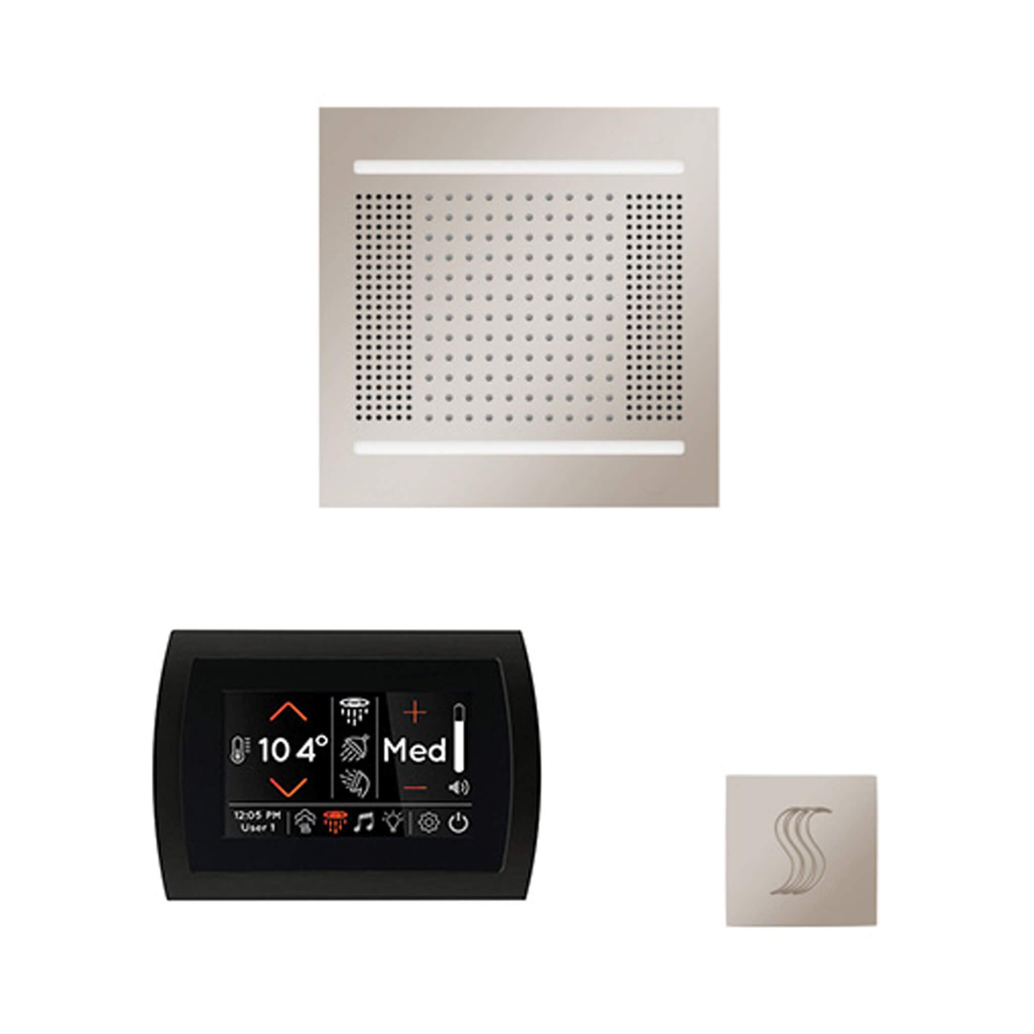 ThermaSol ThermaSol SignaTouch 5 Control Package With HydroVive Rainhead - Steam Showers