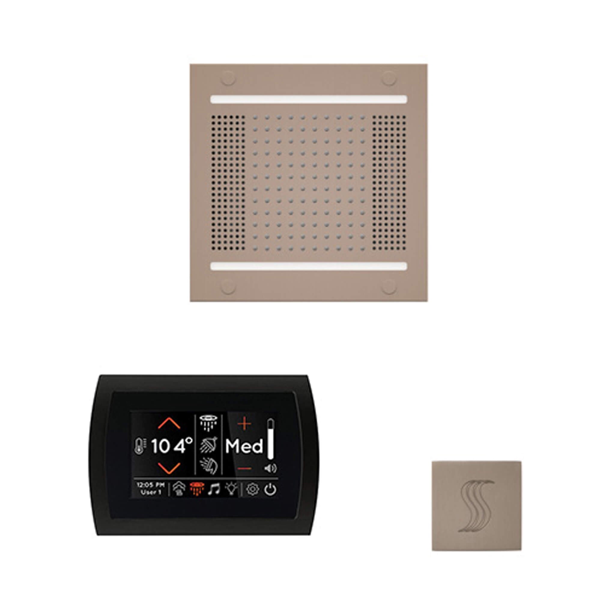 ThermaSol ThermaSol SignaTouch 5 Control Package With HydroVive Rainhead - Steam Showers