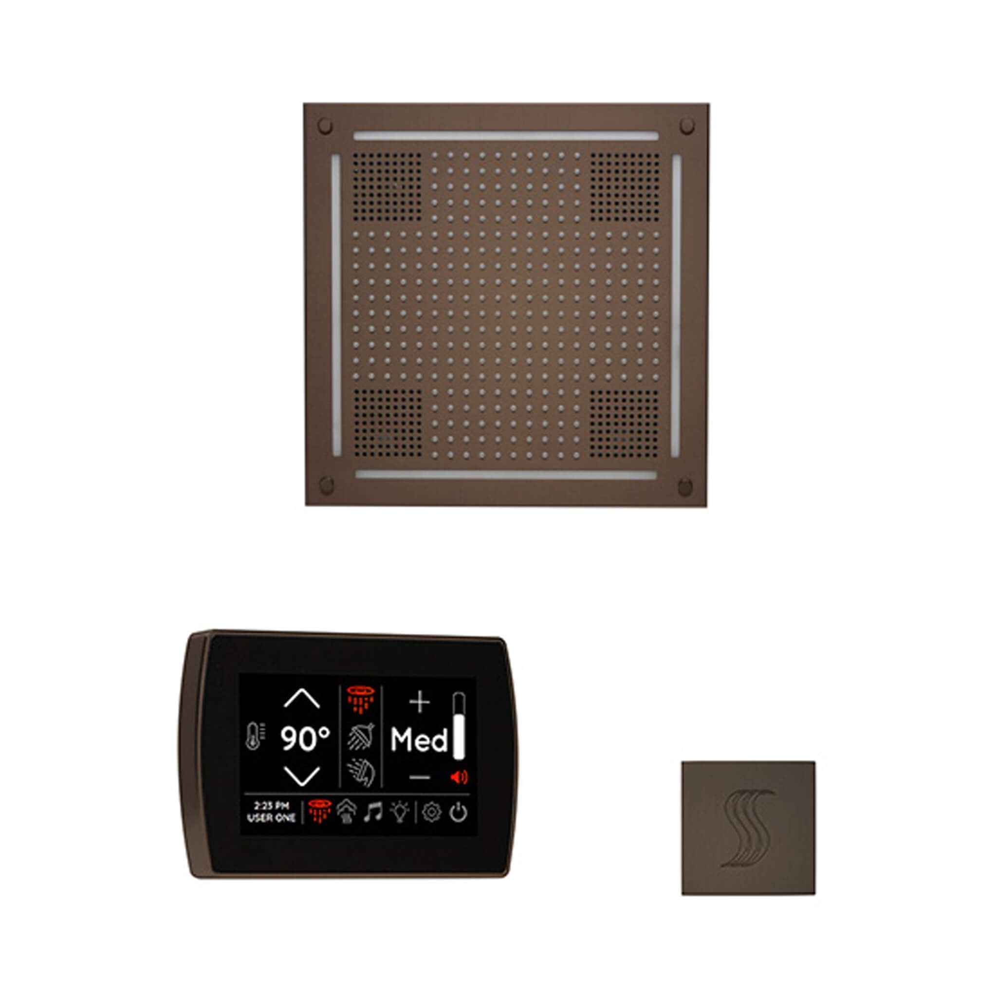 ThermaSol ThermaSol SignaTouch 5 Control Package With HydroVive Rainhead - Steam Showers