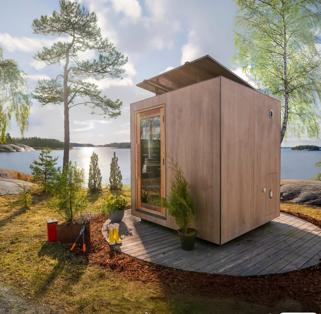 ThermaSol ThermaSol Solaris Fully-Assembled Outdoor Sauna Cabin - Traditional Sauna