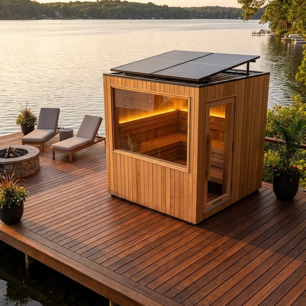 ThermaSol ThermaSol Solaris Fully-Assembled Outdoor Sauna Cabin - Traditional Sauna