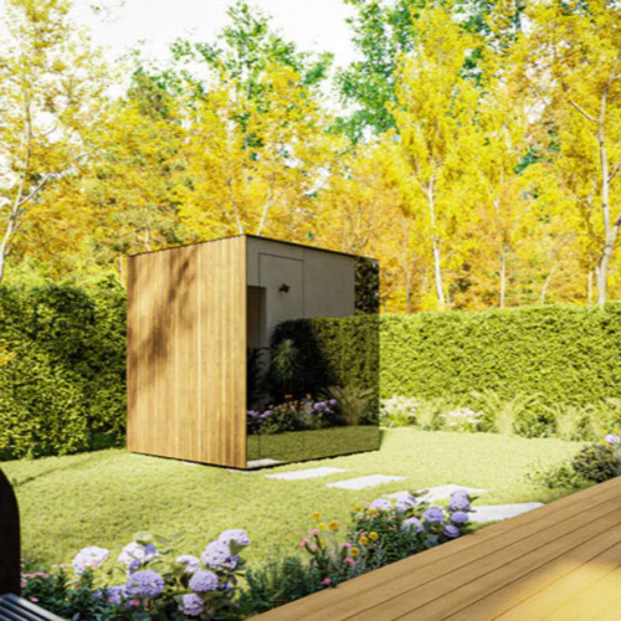 ThermaSol ThermaSol Spectra 4-Person Fully-Assembled Outdoor Sauna Cabin - Traditional Sauna