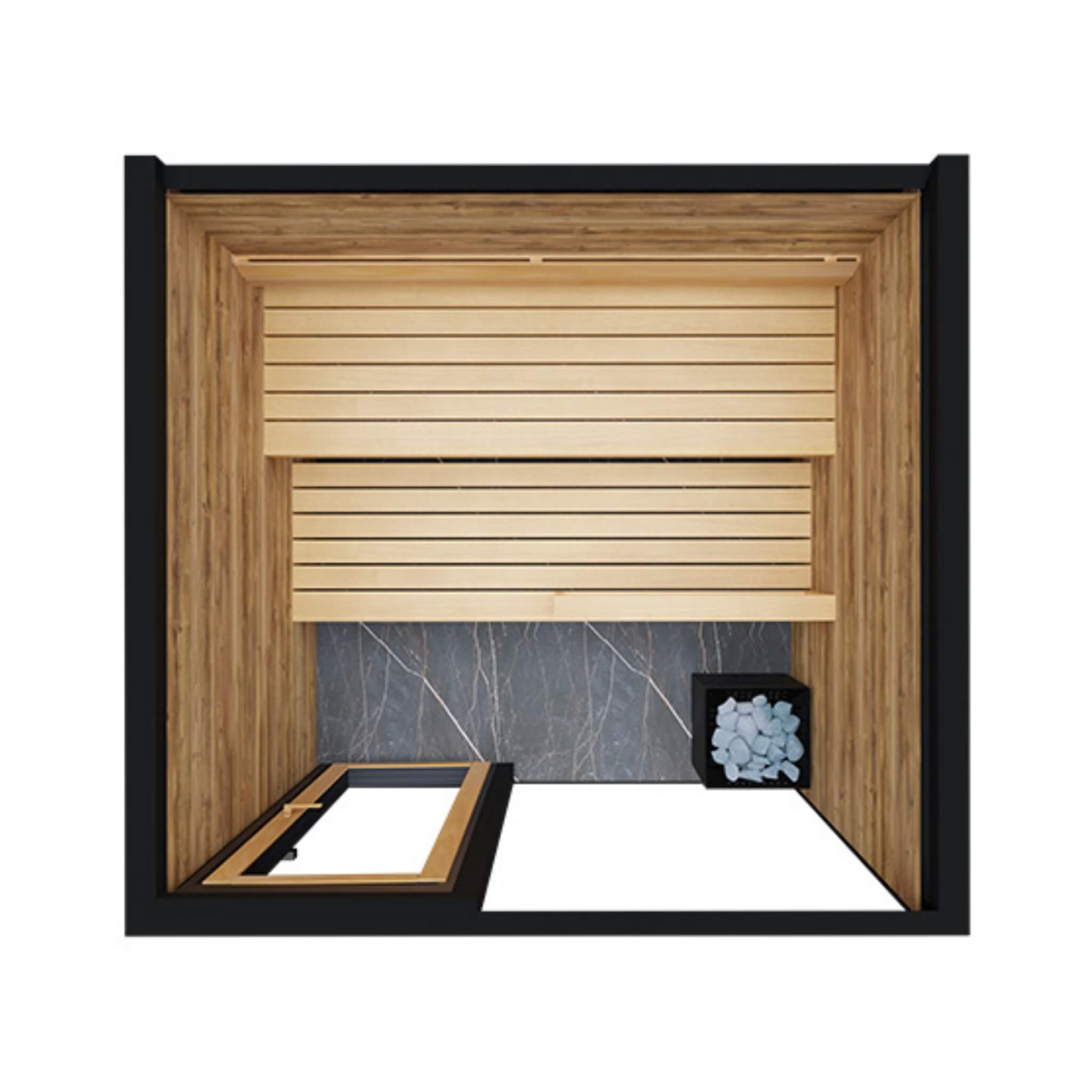 ThermaSol ThermaSol Spectra 4-Person Fully-Assembled Outdoor Sauna Cabin - Traditional Sauna