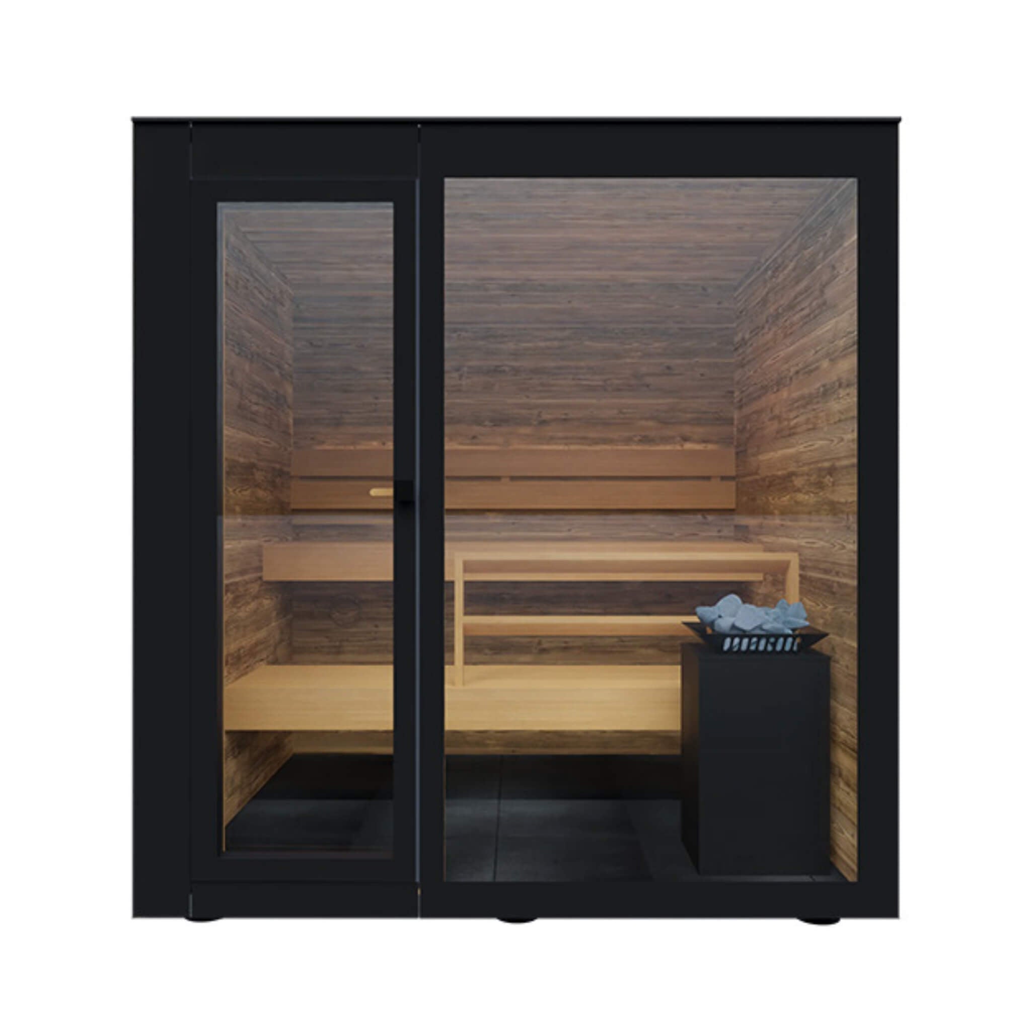 ThermaSol ThermaSol Spectra 4-Person Fully-Assembled Outdoor Sauna Cabin - Traditional Sauna