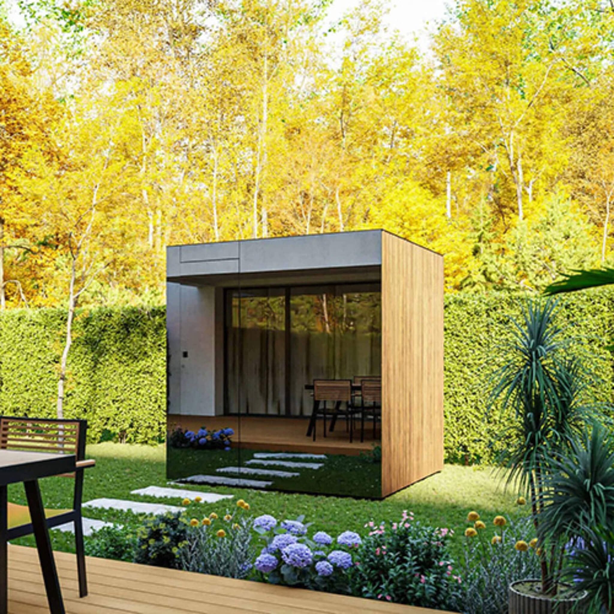 ThermaSol ThermaSol Spectra 4-Person Fully-Assembled Outdoor Sauna Cabin - Traditional Sauna
