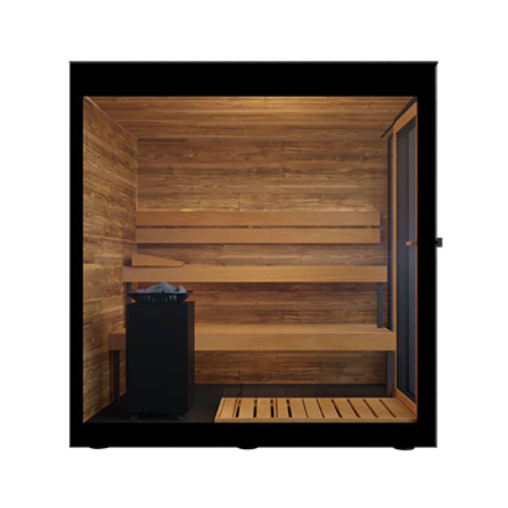 ThermaSol ThermaSol Vera 3-Person Fully-Assembled Outdoor Sauna Cabin - Traditional Sauna