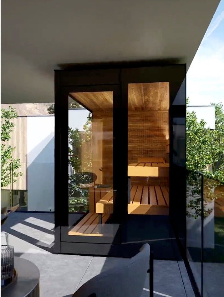 ThermaSol ThermaSol Vera 3-Person Fully-Assembled Outdoor Sauna Cabin - Traditional Sauna