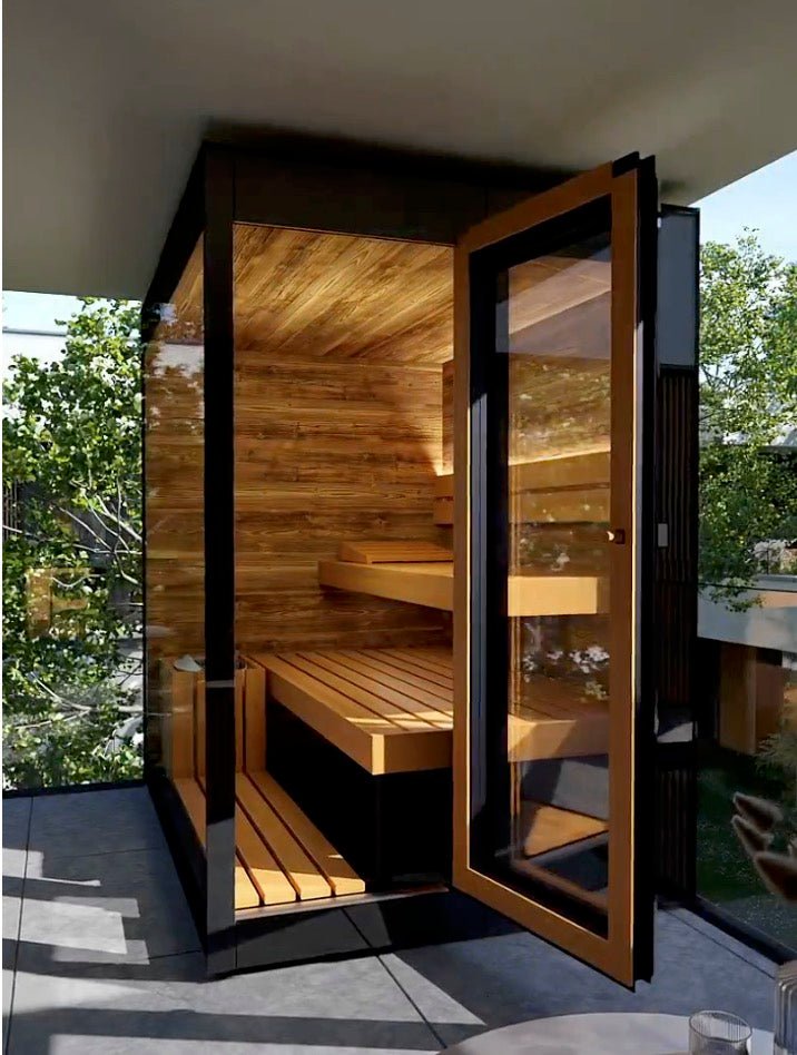 ThermaSol ThermaSol Vera 3-Person Fully-Assembled Outdoor Sauna Cabin - Traditional Sauna