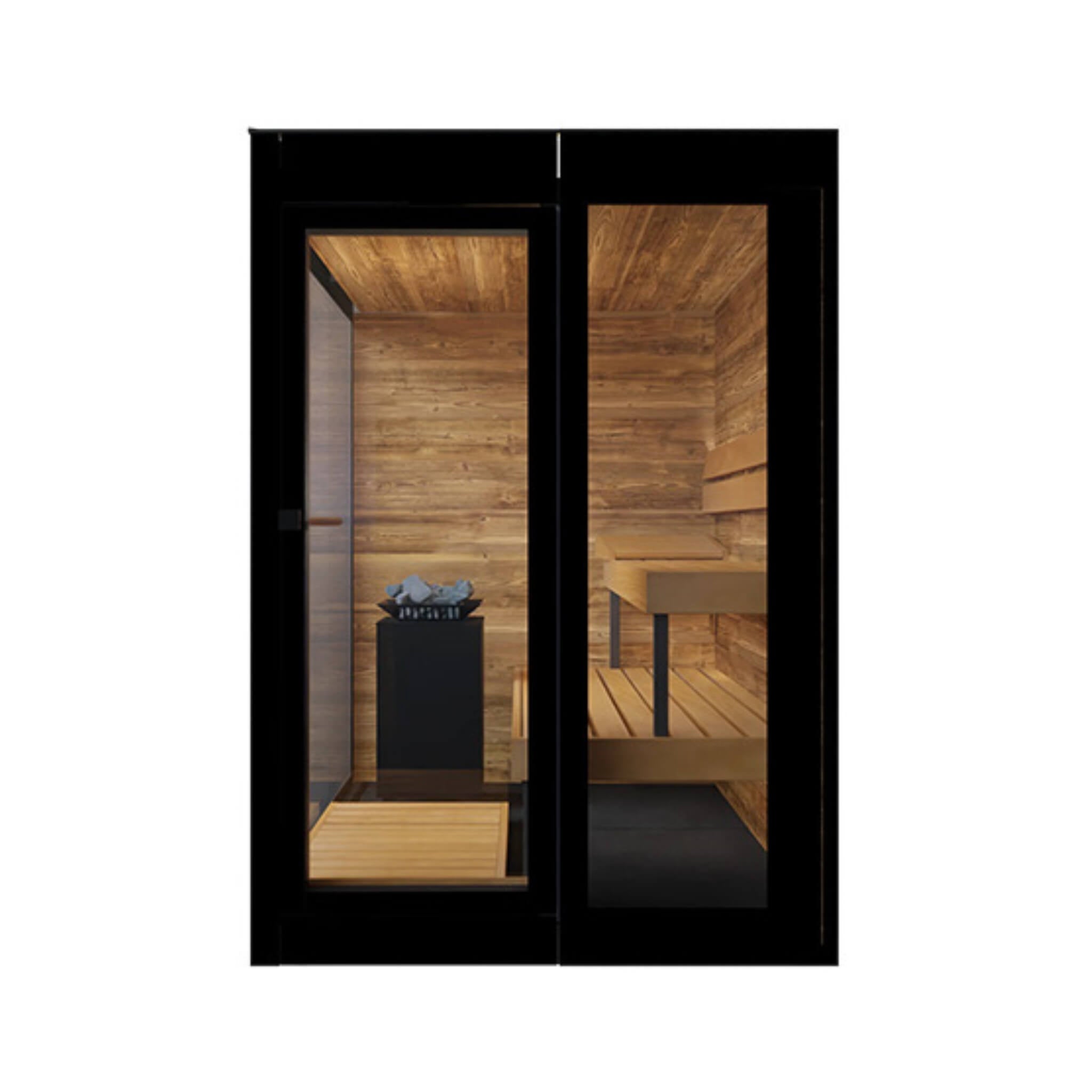 ThermaSol ThermaSol Vera 3-Person Fully-Assembled Outdoor Sauna Cabin - Traditional Sauna
