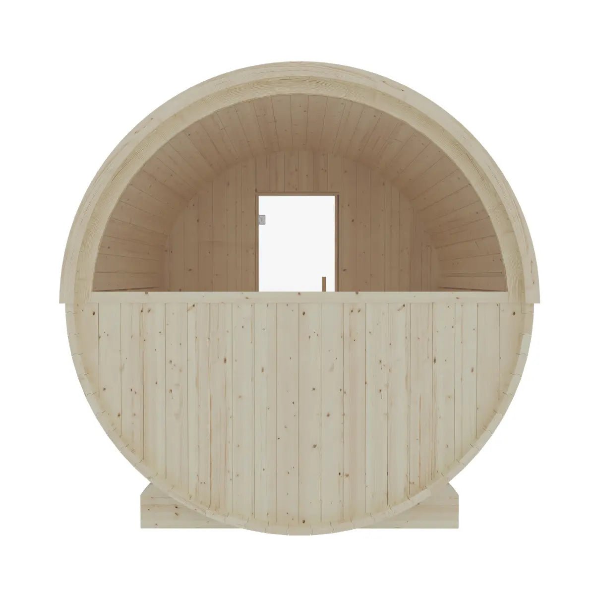 Finnish Sauna Builders Turku Finnish Barrel Sauna with Terrace and WiFi Heater By Finnish Sauna Builders - Traditional Sauna